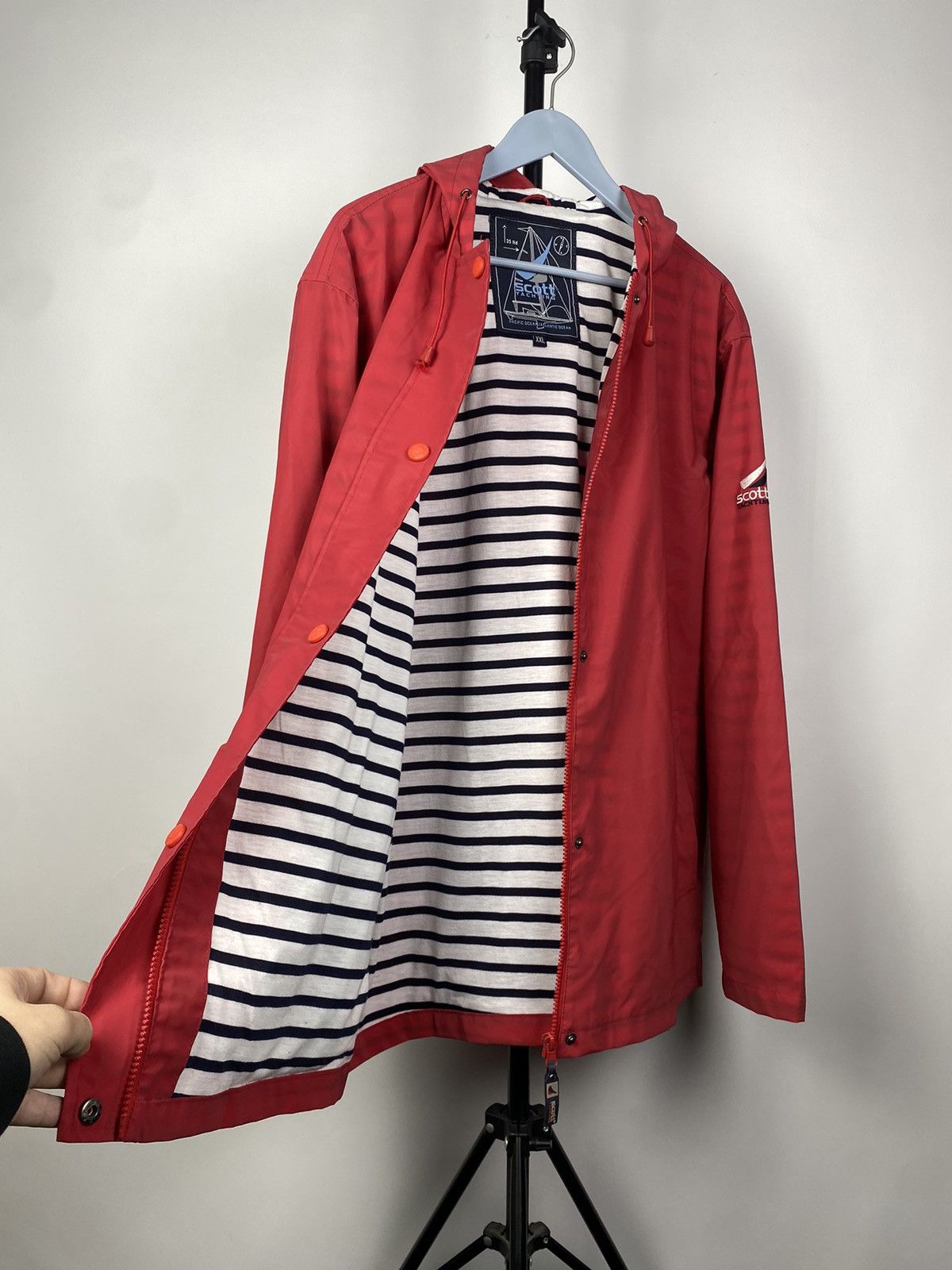 Designer Vintage Usa Scott Yachting Marina 90'S Raincoat Jacket Size US XL / EU 56 / 4 - 10 Thumbnail