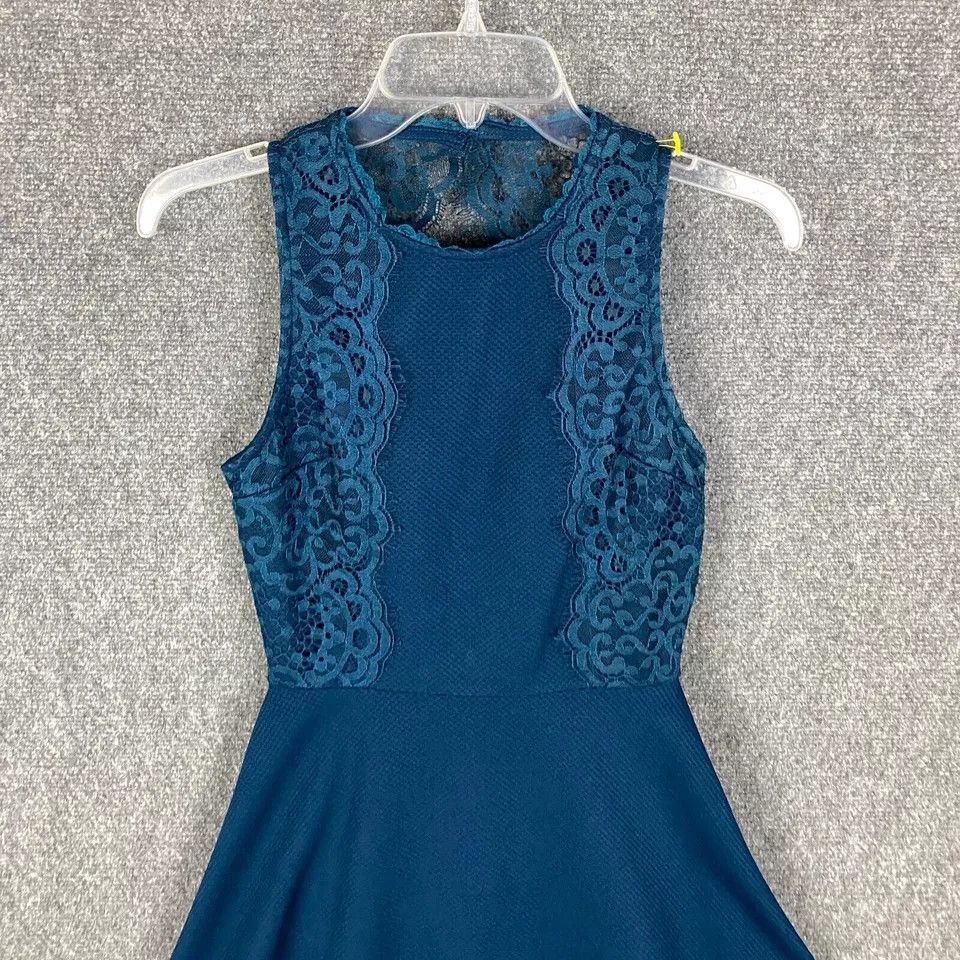 Other Francesca's Dress Women's XS A-Line Blue Polyester Blend Size XS / US 0-2 / IT 36-38 - 2 Thumbnail