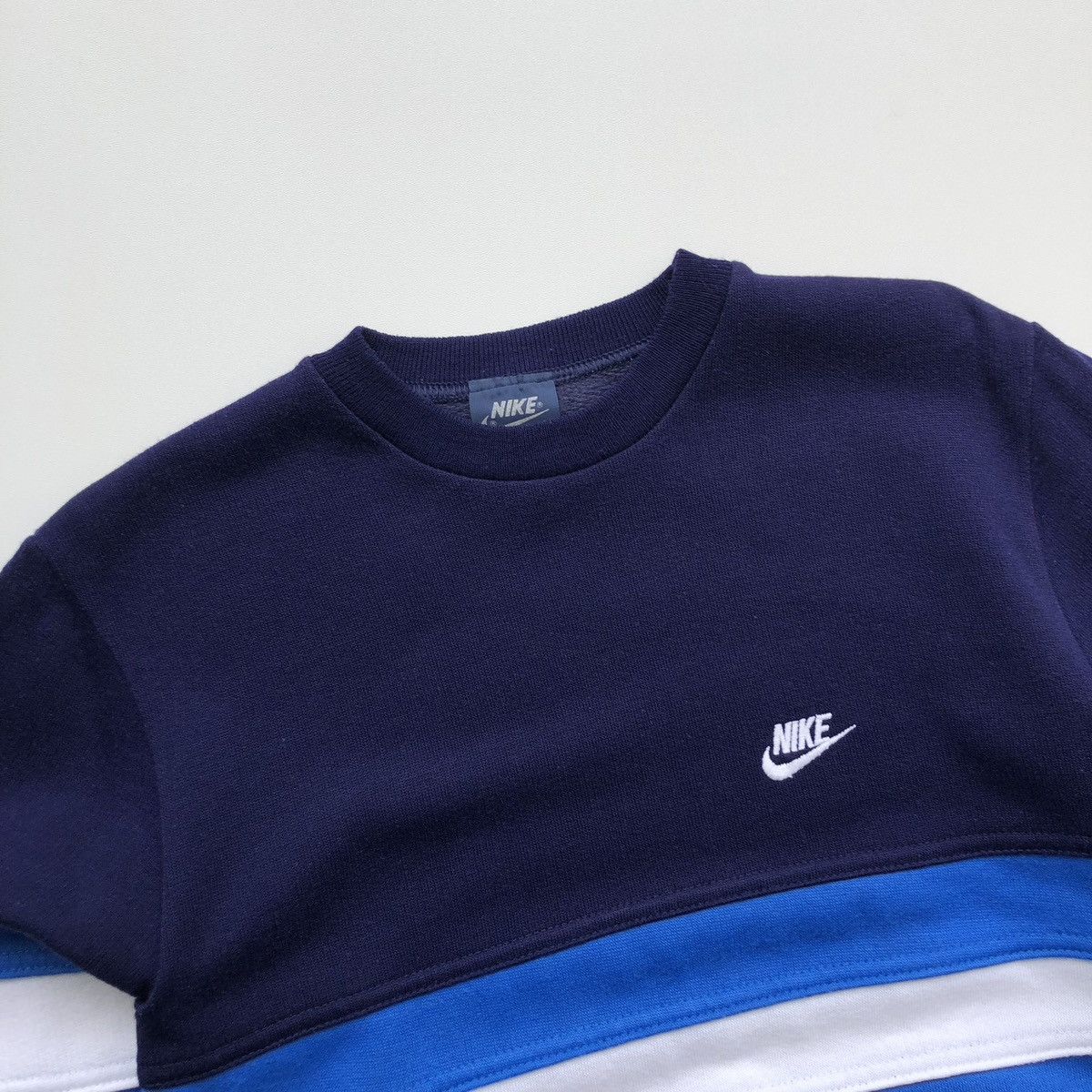 Nike × Vintage Nike 80’s Vintage Cotton Crew Neck Sweatshirt Made in UK Size US S / EU 44-46 / 1 - 2 Thumbnail