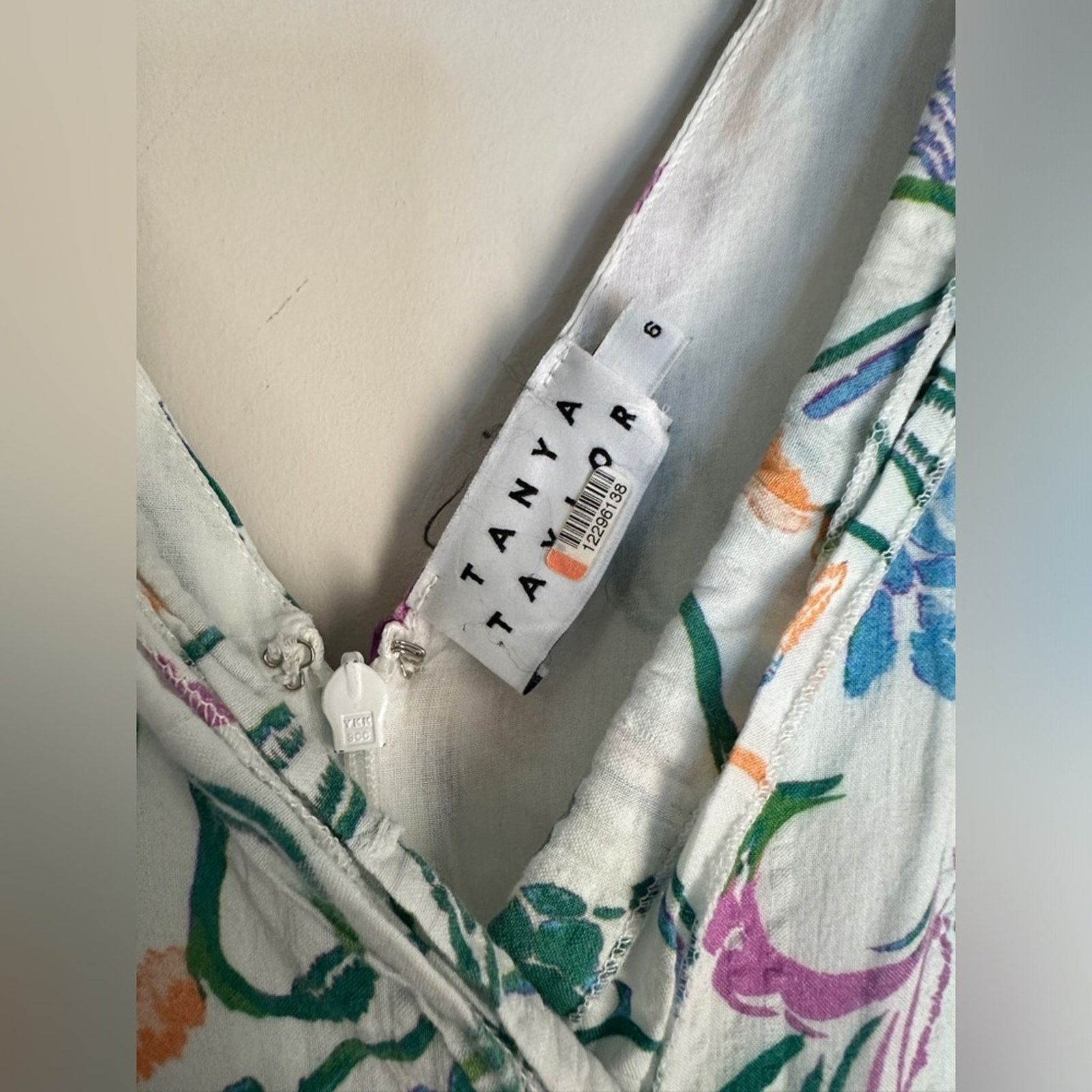 Tanya Taylor Tanya Taylor Size 6 Floral Cotton Neves Dress Sleeveless Size M / US 6-8 / IT 42-44 - 9 Thumbnail