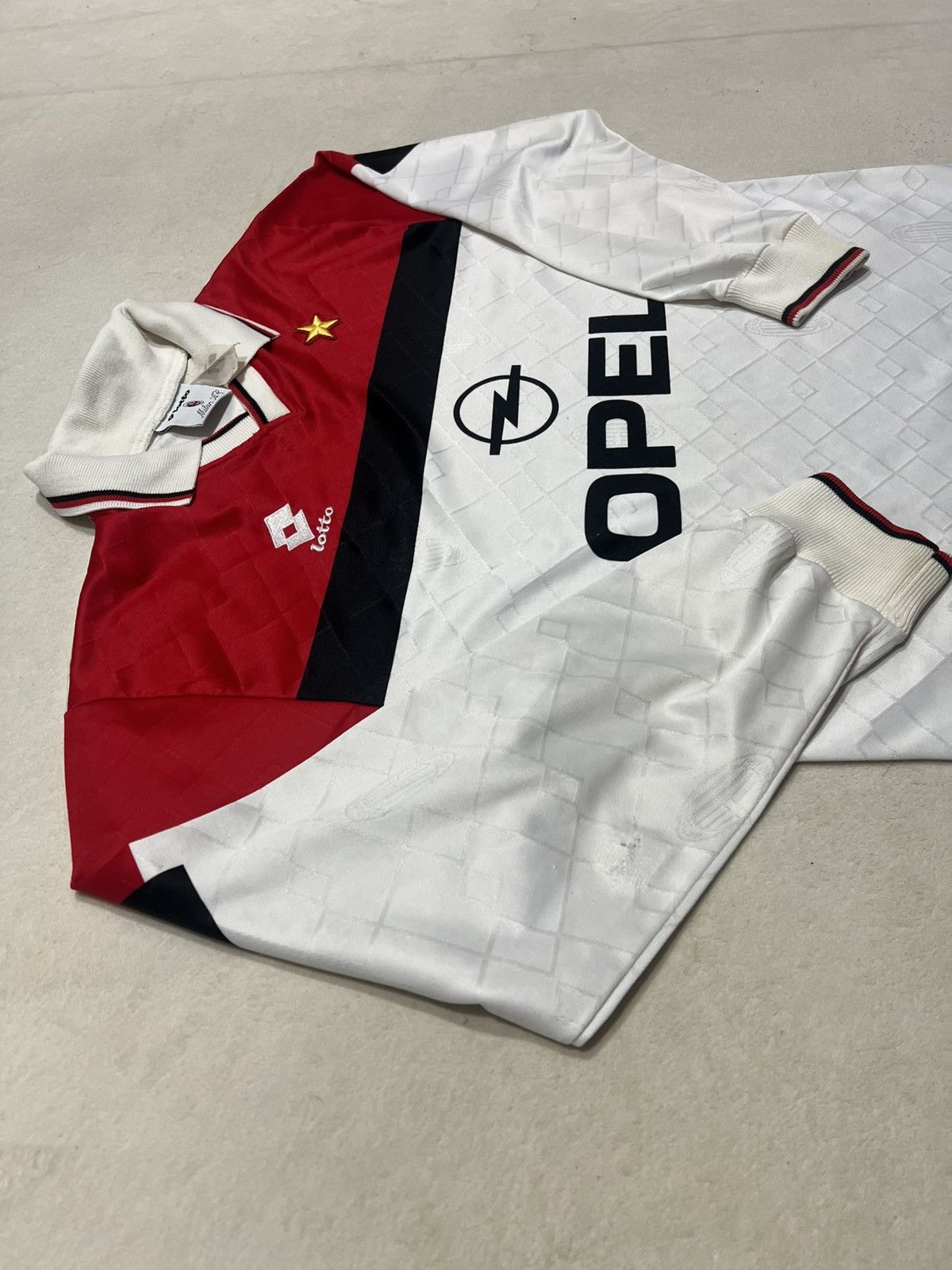 Lotto Sport Ac Milan 1994-95 Lotto Away Longsleeve Jersey Size US L / EU 52-54 / 3 - 3 Thumbnail