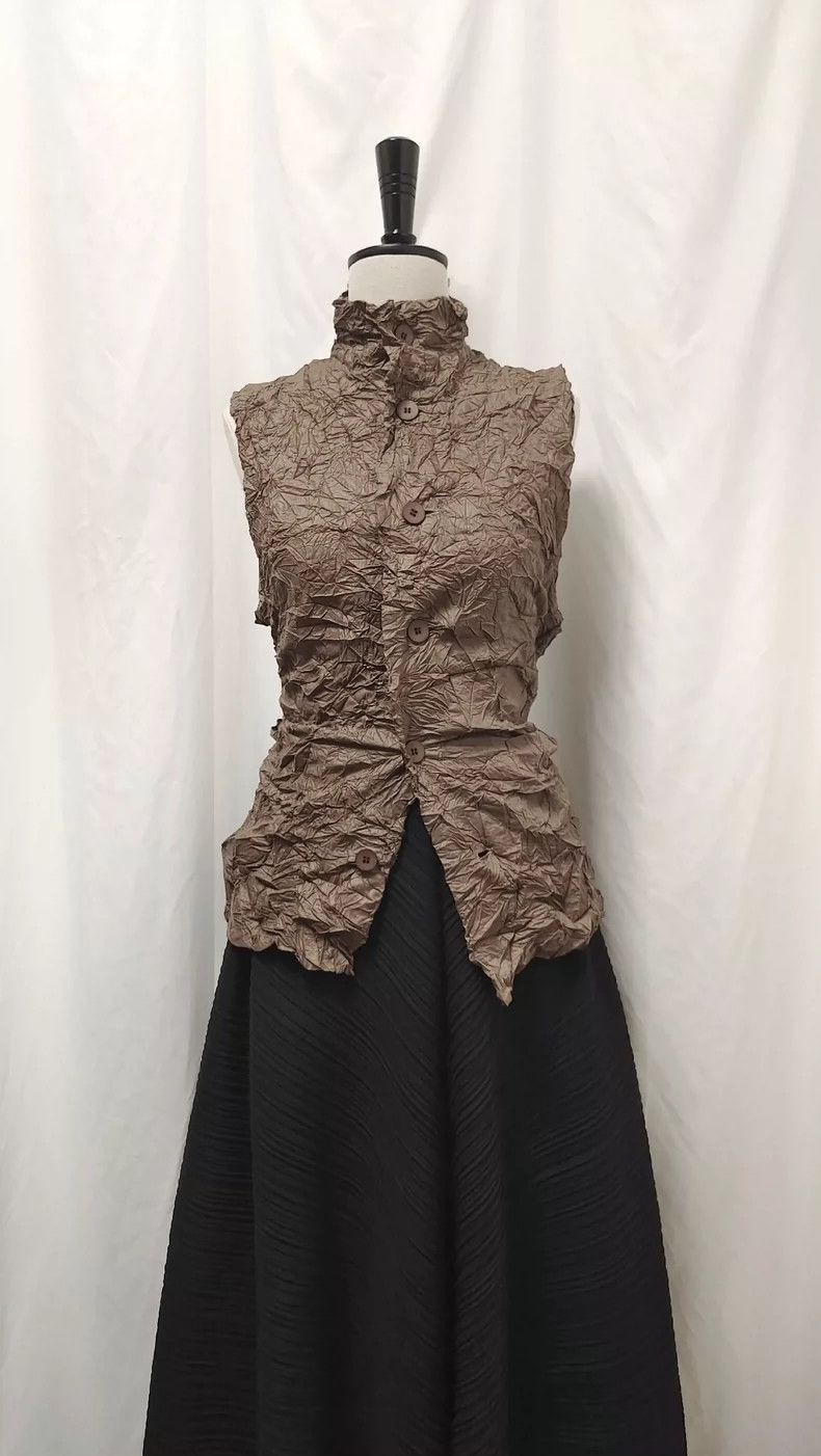 Issey Miyake Issey Miyake A brown mid-vintage mainline double-pleated w Size M / US 6-8 / IT 42-44 - 2 Thumbnail