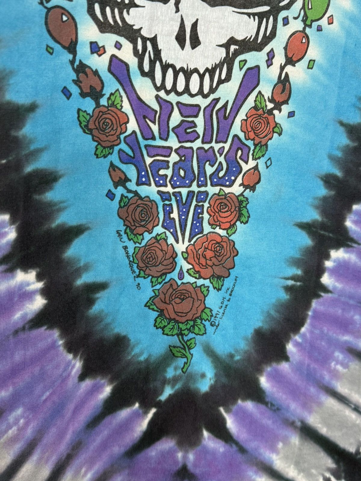 Grateful Dead × Liquid Blue × Vintage Vintage Grateful Dead Shirt NYE 1990 “Midnight Hour” Size US XL / EU 56 / 4 - 6 Thumbnail