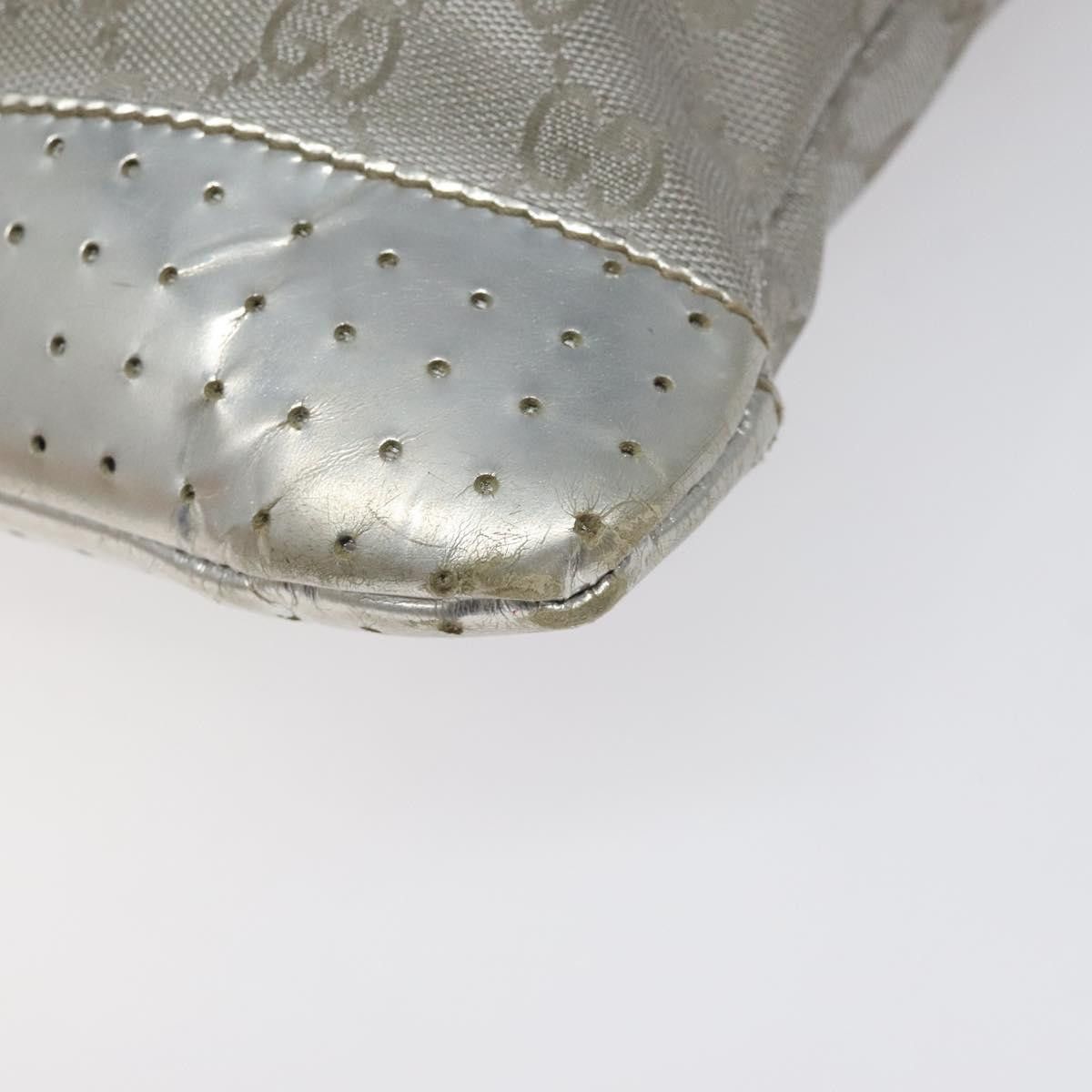 Gucci GUCCI GG Canvas Shoulder Bag Silver Size ONE SIZE - 15 Thumbnail