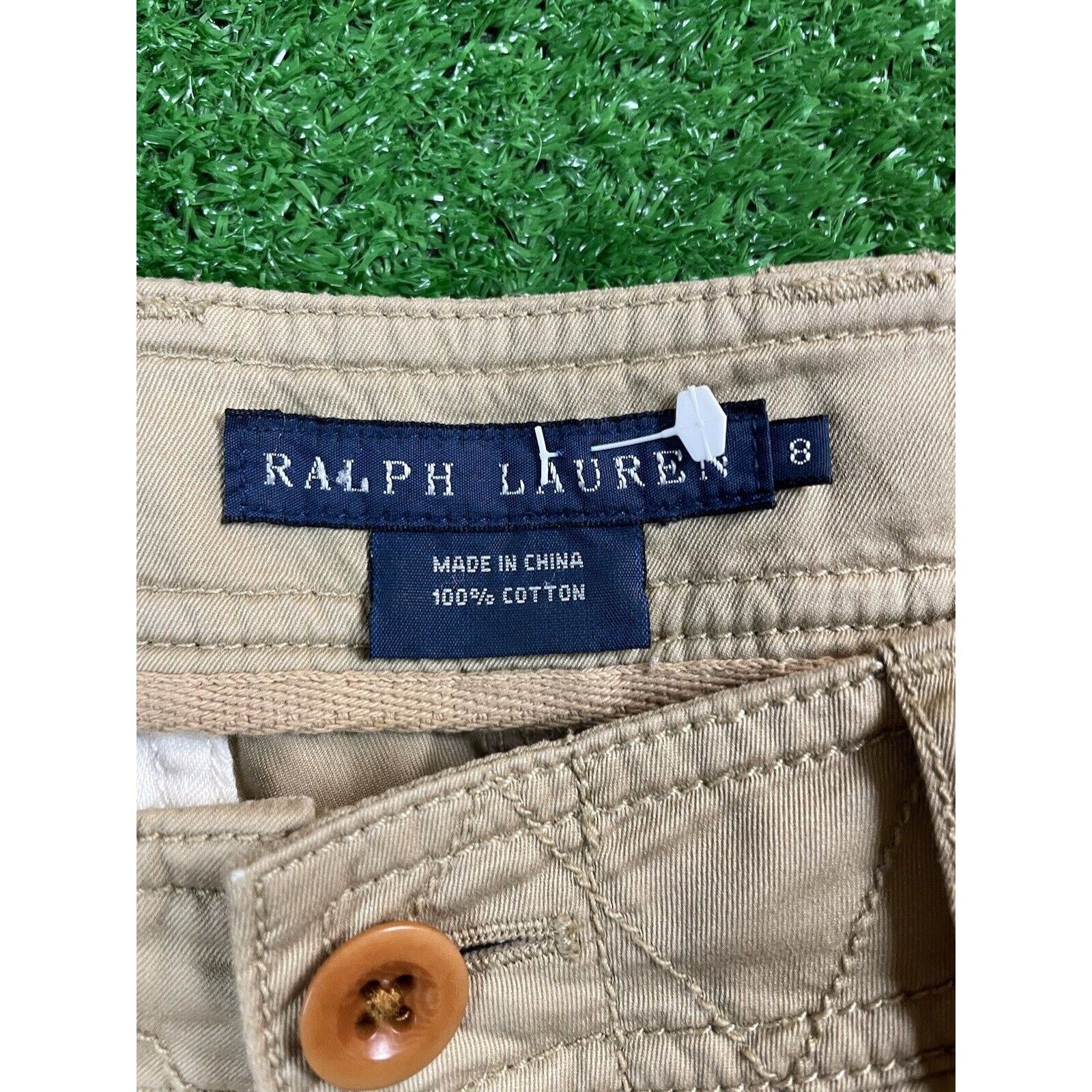 Ralph Lauren Vintage Ralph Lauren Womens 8 Beige 30 Cargo Riding Pants Size 30" / US 8 / IT 44 - 3 Thumbnail