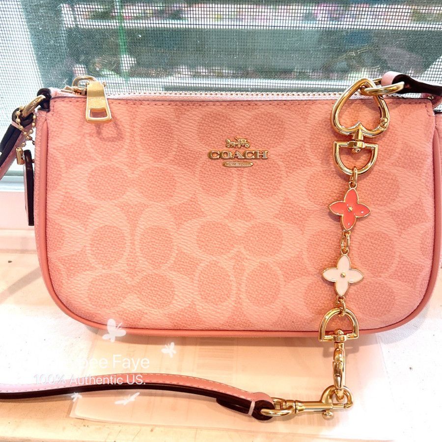 Coach NWT Coach Nolita 19 CW426 Powder pink plus extended chain Size ONE SIZE - 1 Thumbnail