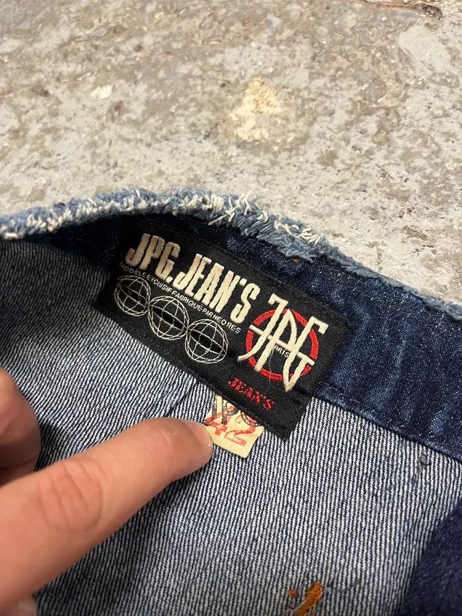 Jean Paul Gaultier × Vintage 2000s Jean Paul Gaultier Patchwork Long Denim Skirt Size 28" / US 6 / IT 42 - 11 Thumbnail