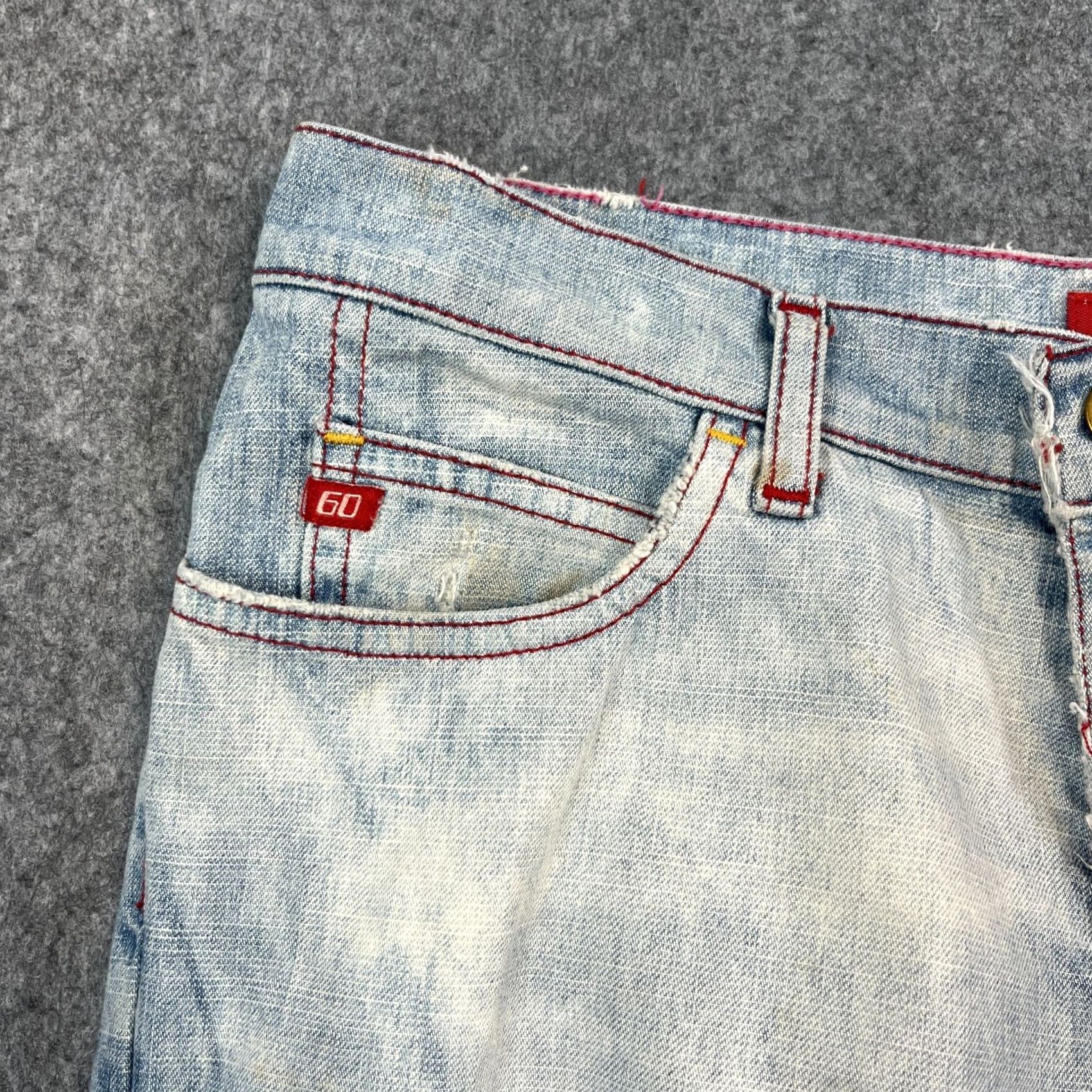 Miss Sixty Miss Sixty Jeans Slim Bootcut Womens 10 Blue Acid Wash 29 32 UK10 Low Rise Vintage Y2K Size 32" / US 10 / IT 46 - 7 Thumbnail