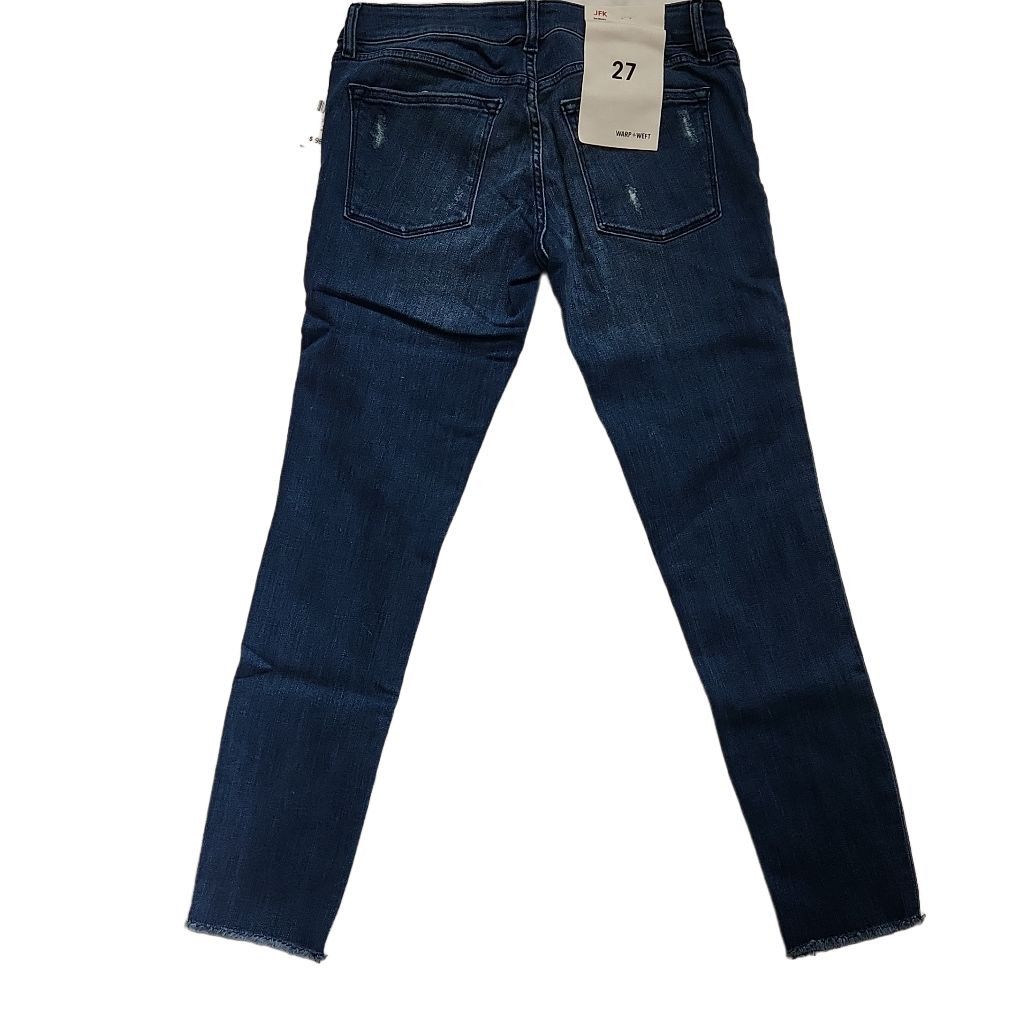 Warpweft Company Warp + Weft Ladies Waist Size 27 JFK New York City Blue Dist Size 27" / US 4 / IT 40 - 2 Thumbnail
