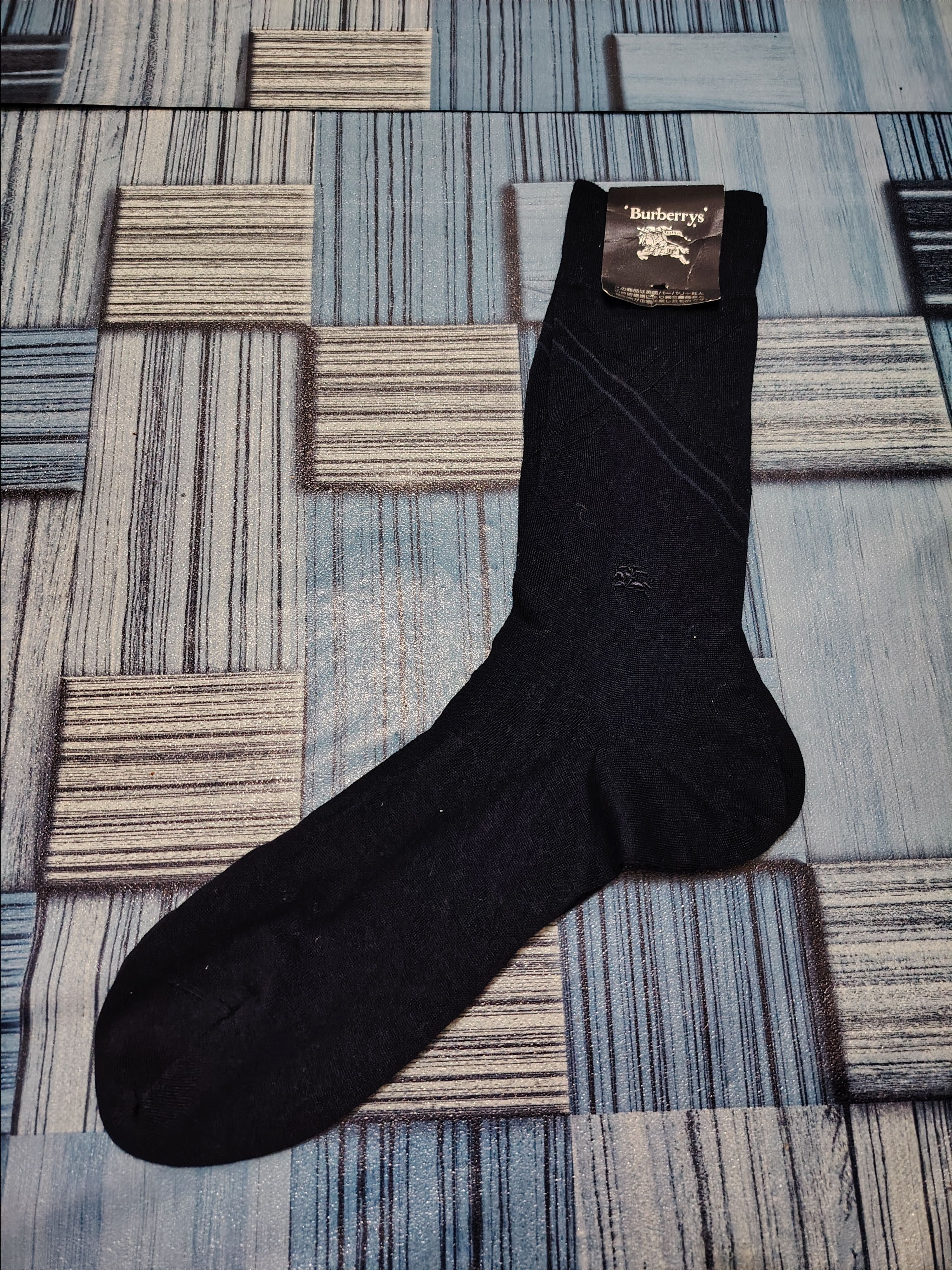 Burberry Burberrys soft socks dark blue Size ONE SIZE - 2 Thumbnail