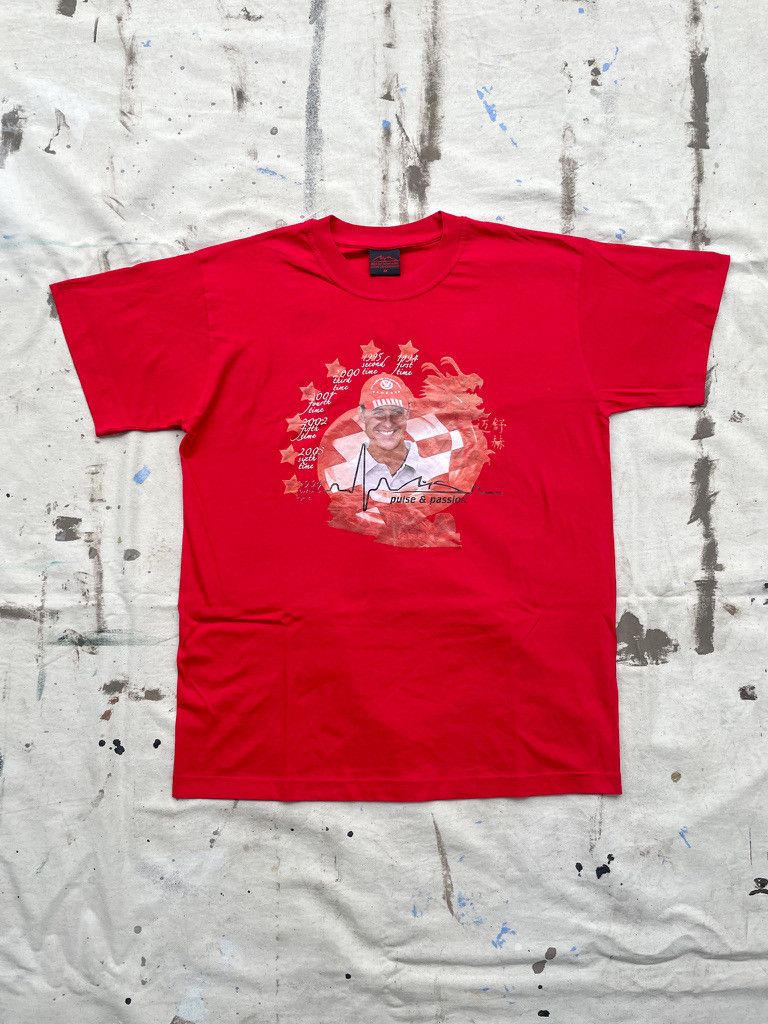 Vintage Y2K Michael Schumacher 7- Time F1 World Champion T- Shirt Size US M / EU 48-50 / 2 - 1 Thumbnail