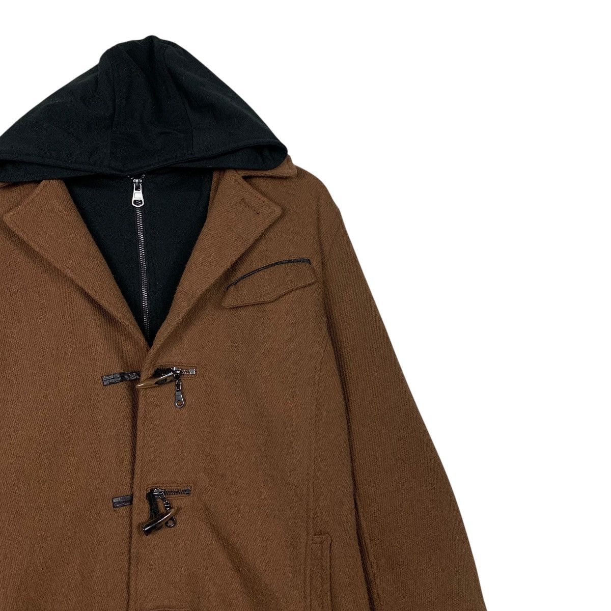 In The Attic IN THE ATTIC Double Layer Hoodies Duffle Coat #2348-C105 Size US L / EU 52-54 / 3 - 5 Thumbnail