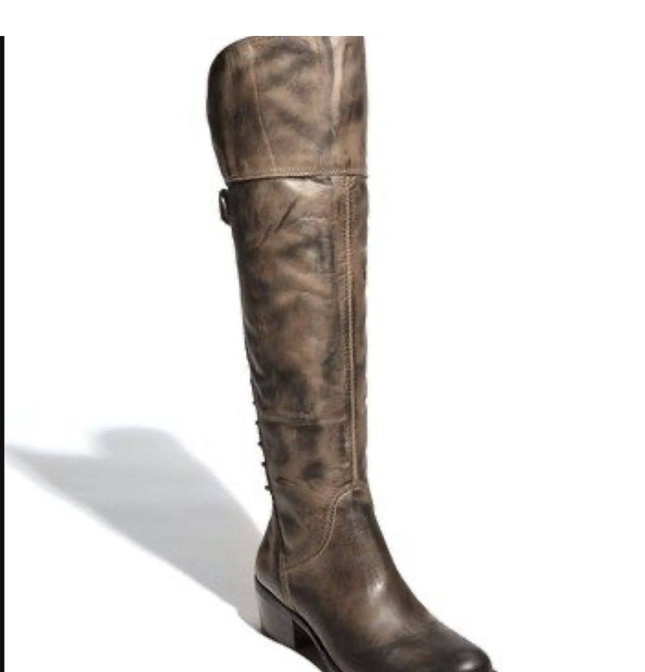 Vince Camuto Antique Distressed Studded Riding Boots