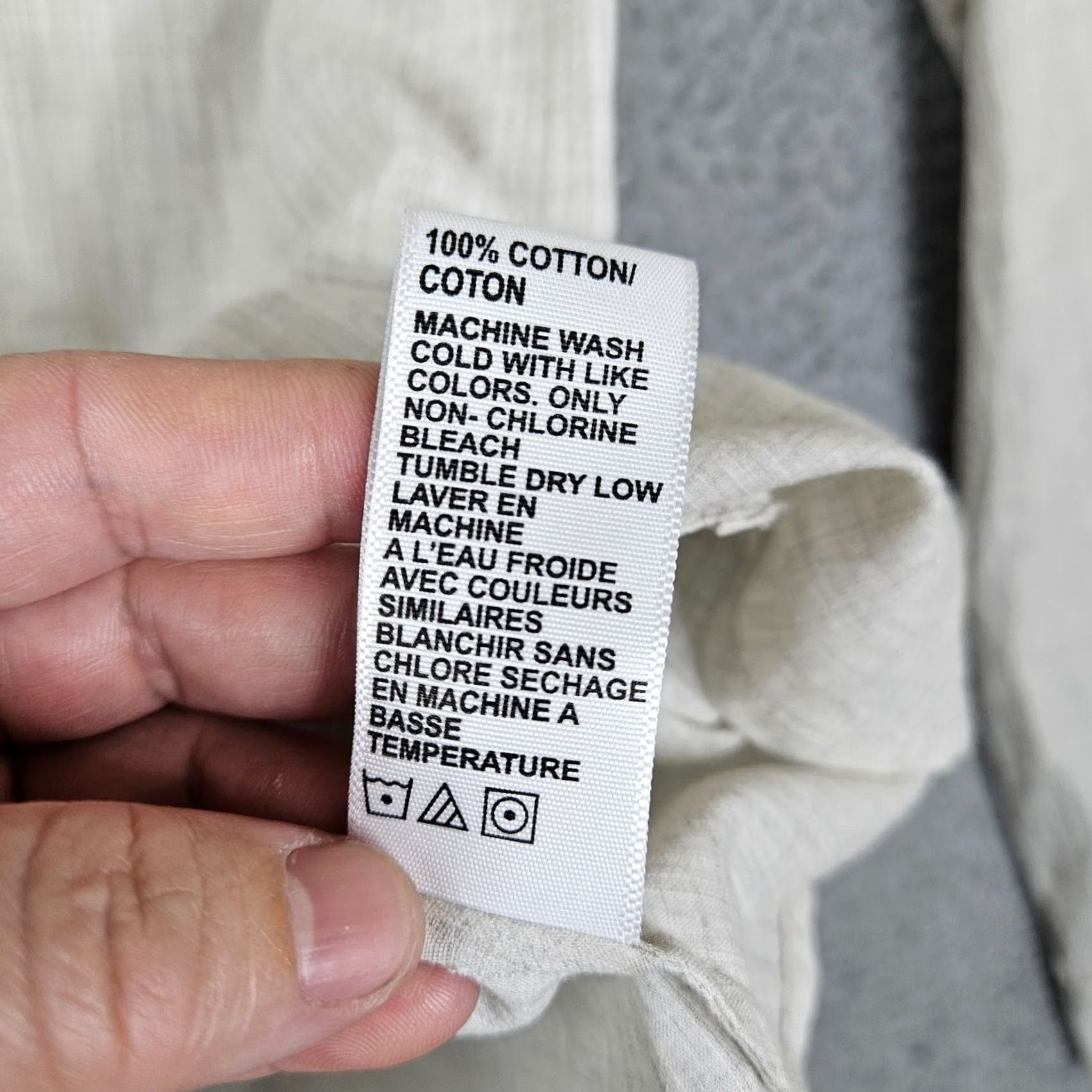 James Perse James Perse Women's Button-Up Shirt Long Sleeve Beige Size 2 Cotton Blend Top Slim Regular Modern Classic Size XS / US 0-2 / IT 36-38 - 5 Thumbnail