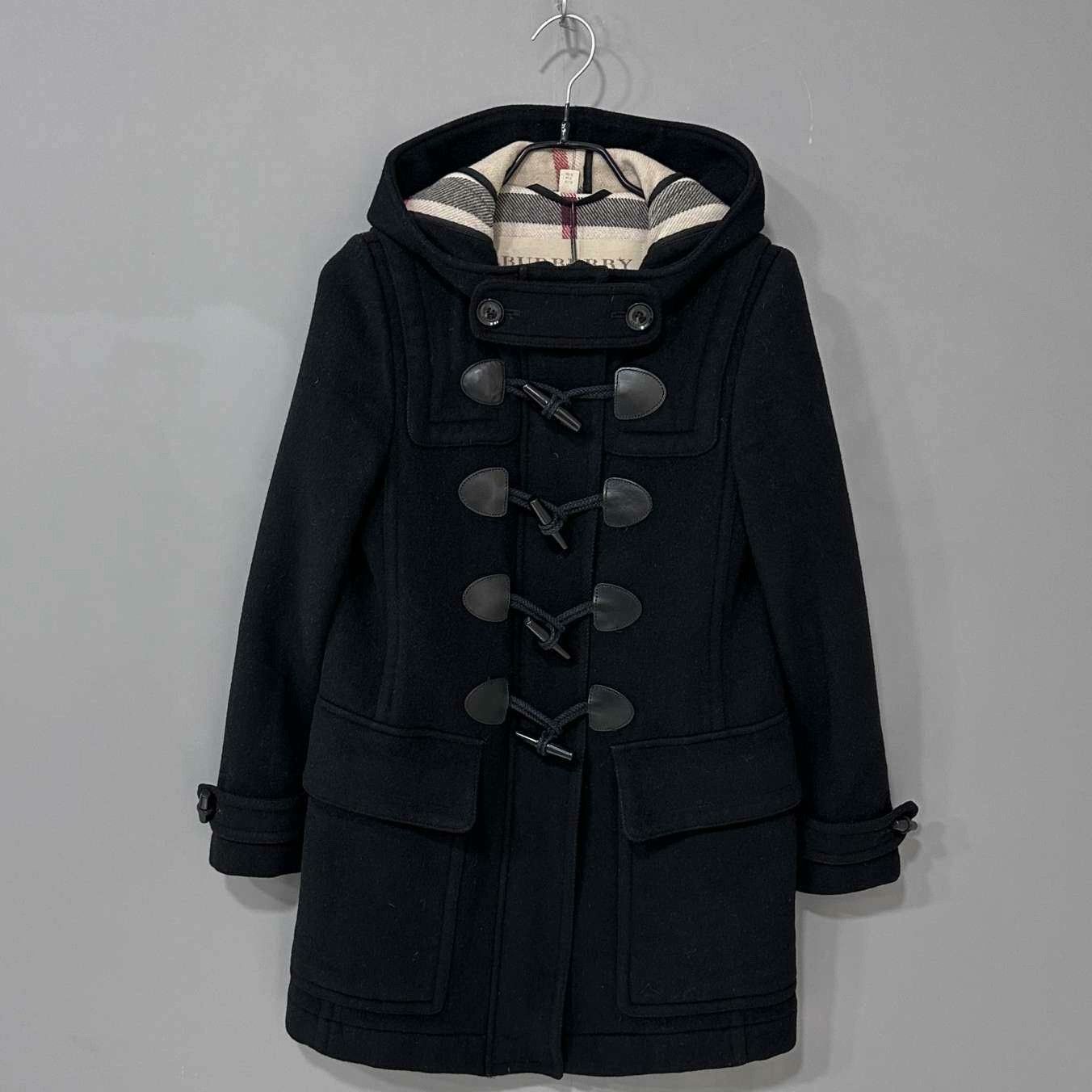 Burberry Burberry Wool Black Coat M Women Size M / US 6-8 / IT 42-44 - 1 Thumbnail