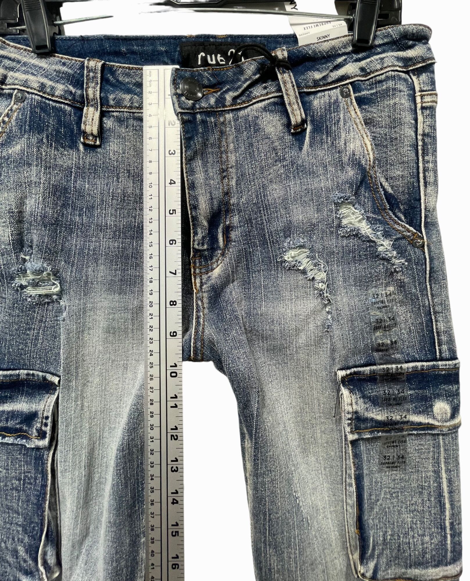 rue21 Rue 21 - Men's Supreme Flex Skinny Jeans - Blue - 32 x 34 Size US 32 / EU 48 - 5 Thumbnail