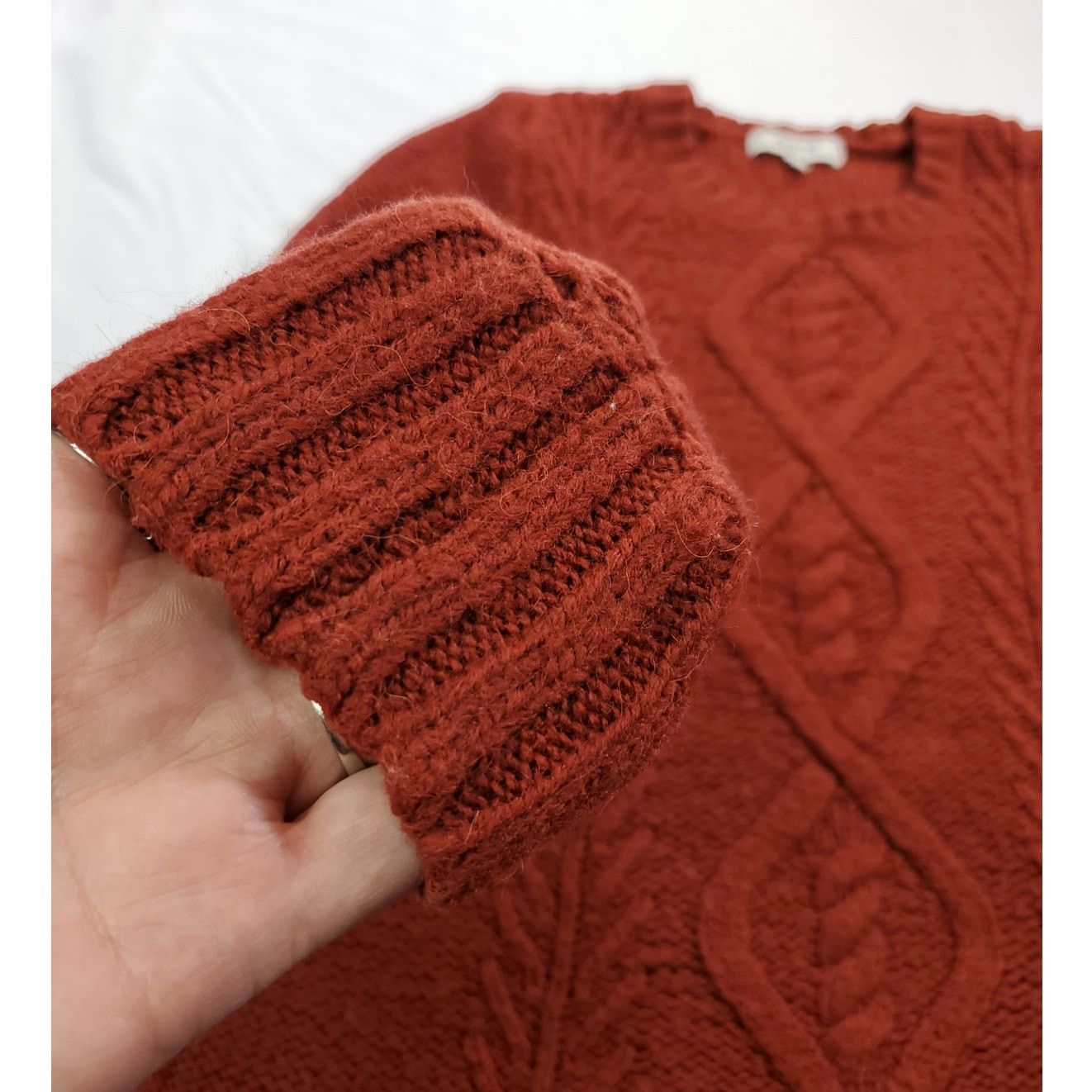 Madewell Madewell | Firelight Wool & Alpaca Blend Cable Sweater | XS Size XS / US 0-2 / IT 36-38 - 6 Thumbnail