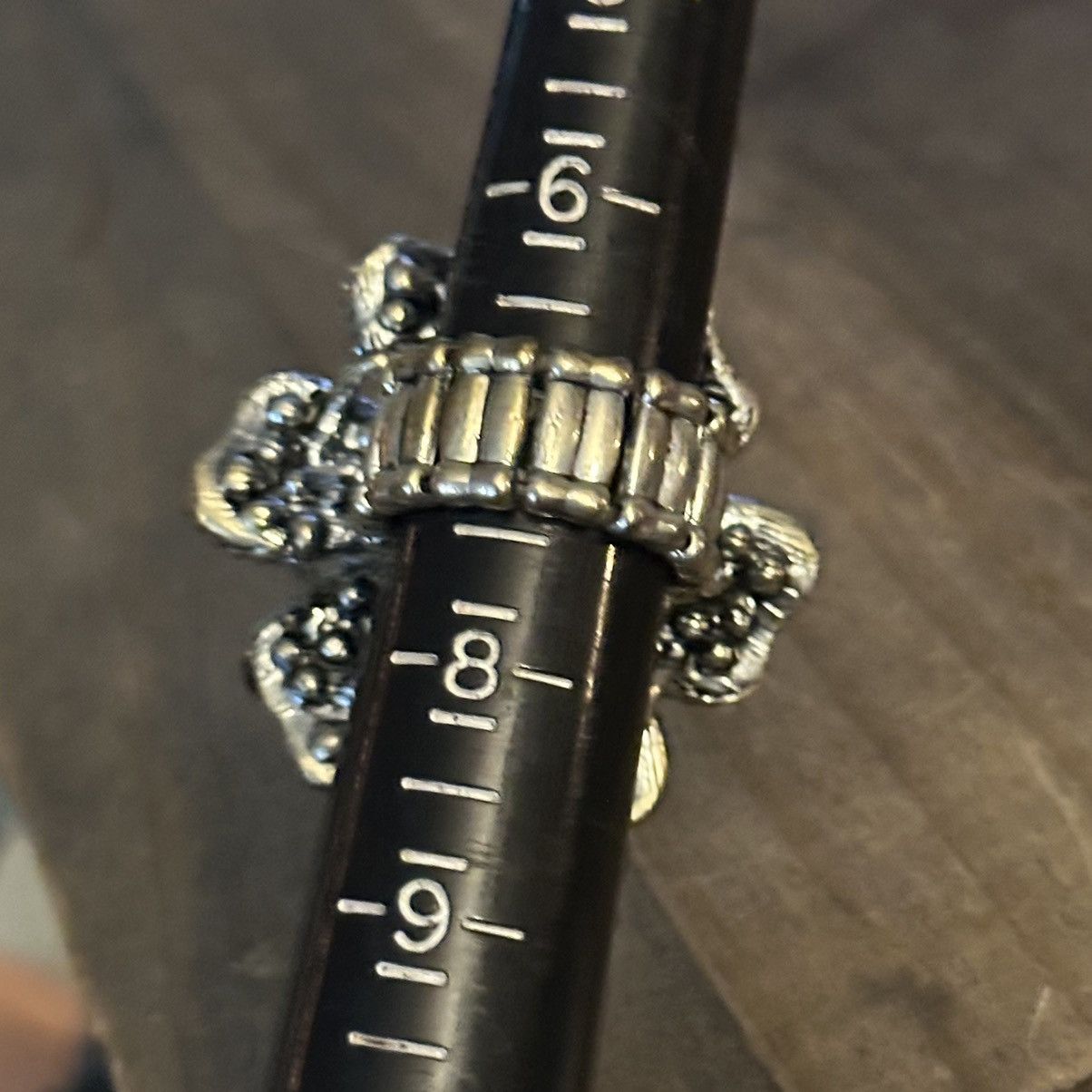 Other Large rhinestone flower stretch ring Size ONE SIZE - 4 Thumbnail