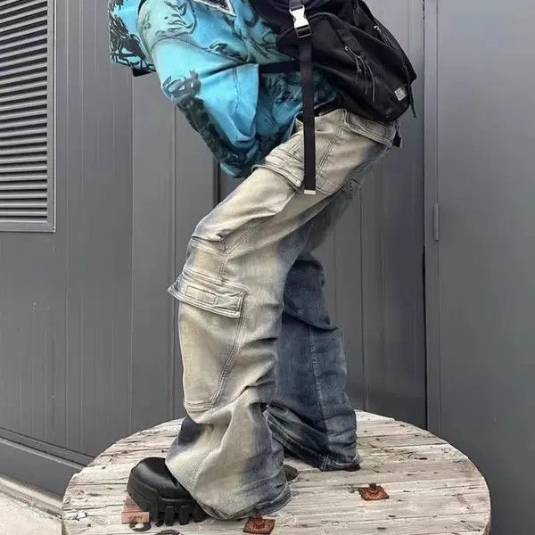 Japanese Brand × Jean Retro street gradient straight wide leg jeans Size US 32 / EU 48 - 2 Thumbnail