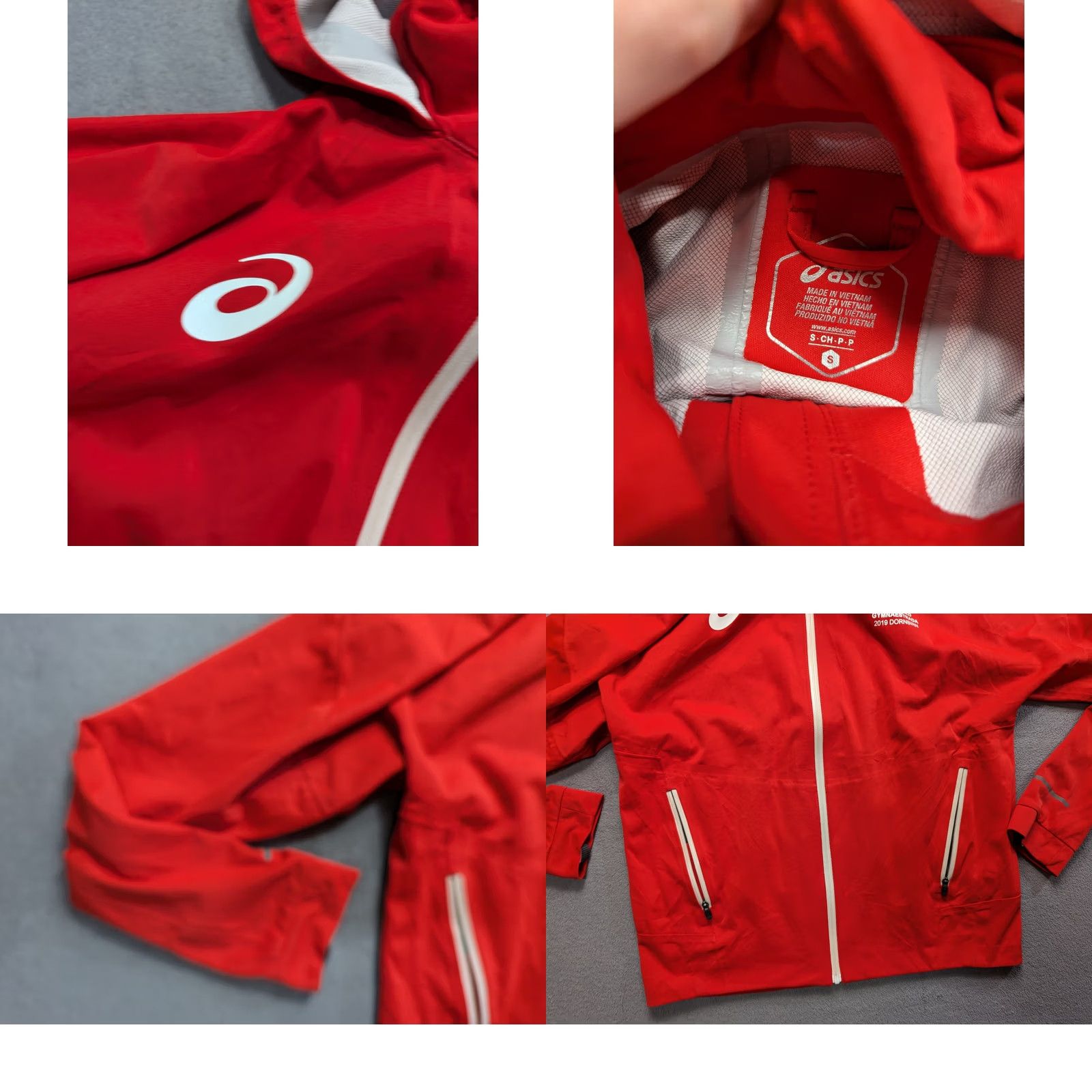 Asics ASICS 16TH WORLD GYMNAESTRADA 2019 DORNBIRN Red Track Jacket Womens S Size S / US 4 / IT 40 - 8 Thumbnail