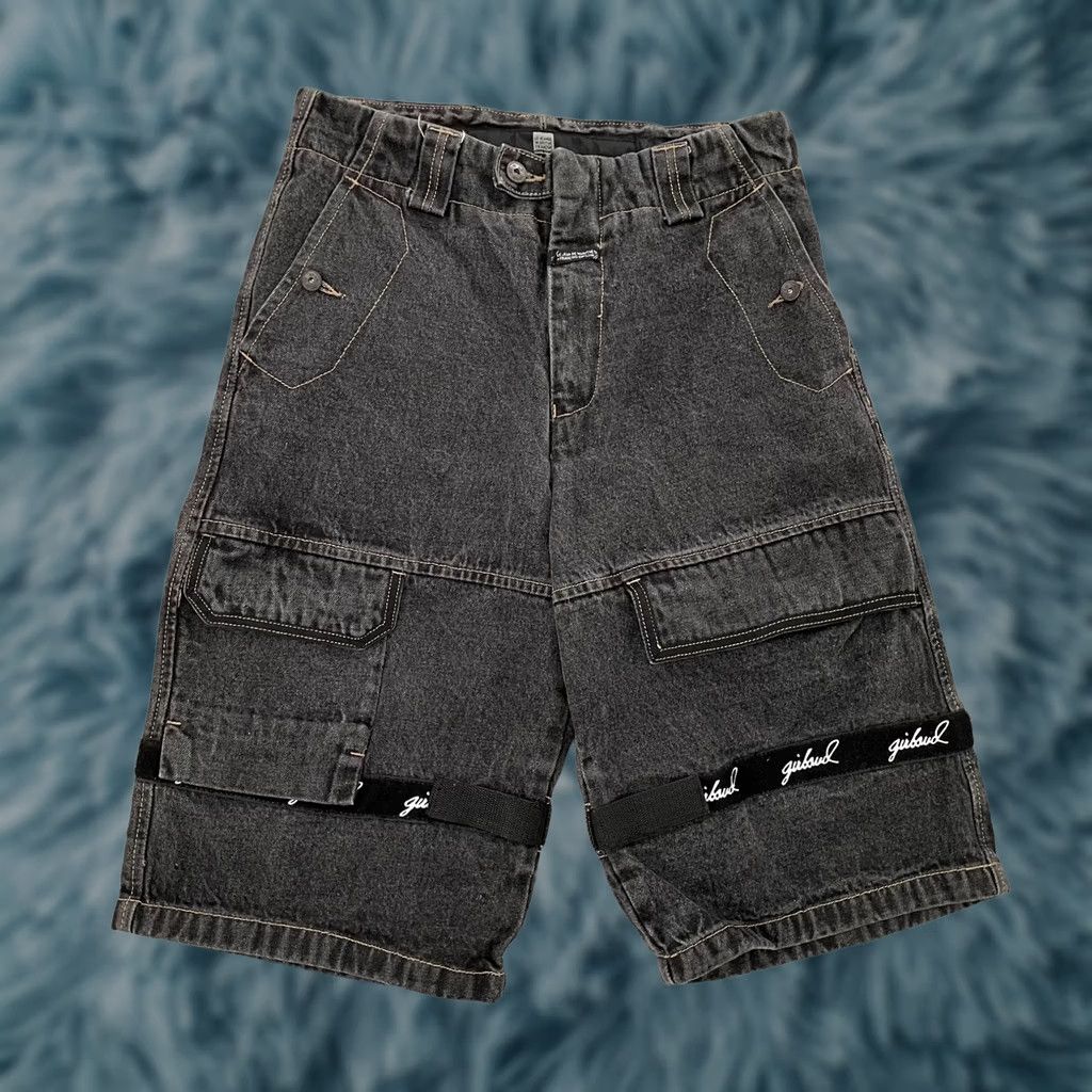 Denime VINTAGE Marithe Francois Girbaud Shorts Adult 30 Black Denim Shuttle Tape Baggy Size US 30 / EU 46 - 1 Thumbnail
