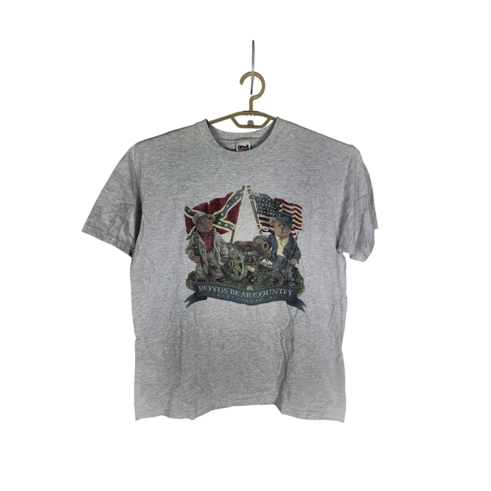 Anvil Vintage Boyds Bears Civil War T Men's Large Size US L / EU 52-54 / 3 - 1 Thumbnail