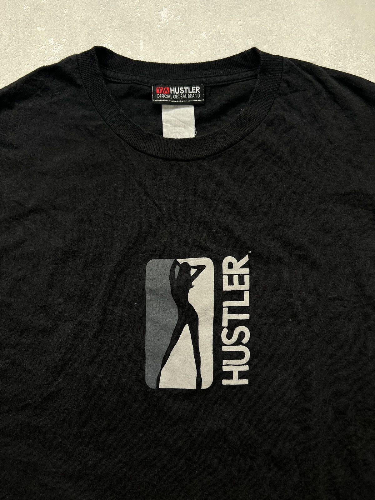 Vintage 00's HUSTLER USA ADULT MAGAZINE RARE NAKED WOMAN TEE Size US XL / EU 56 / 4 - 2 Thumbnail