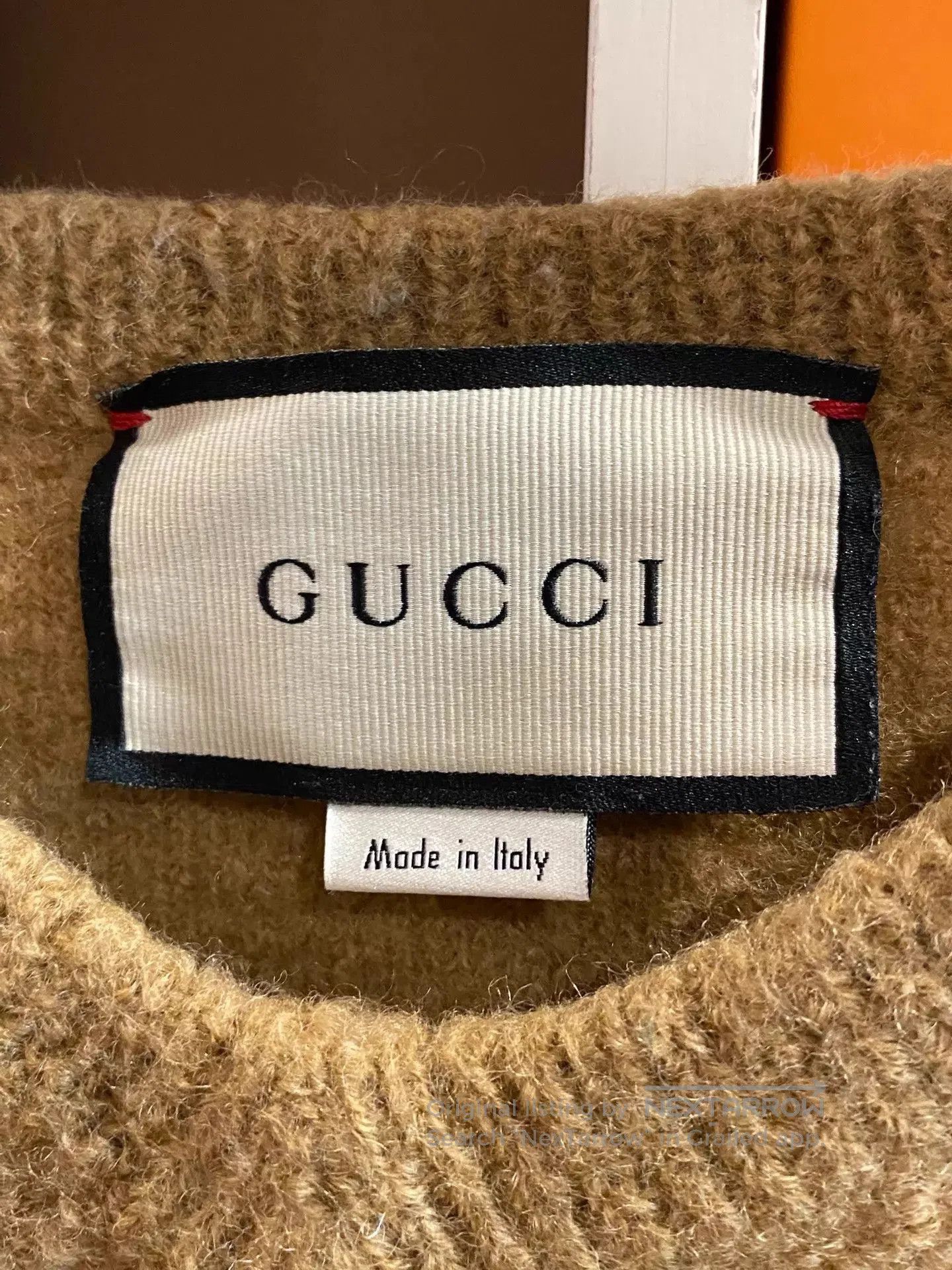 Gucci Beige Long Sleeve Knit Sweater. Size US M / EU 48-50 / 2 - 3 Thumbnail