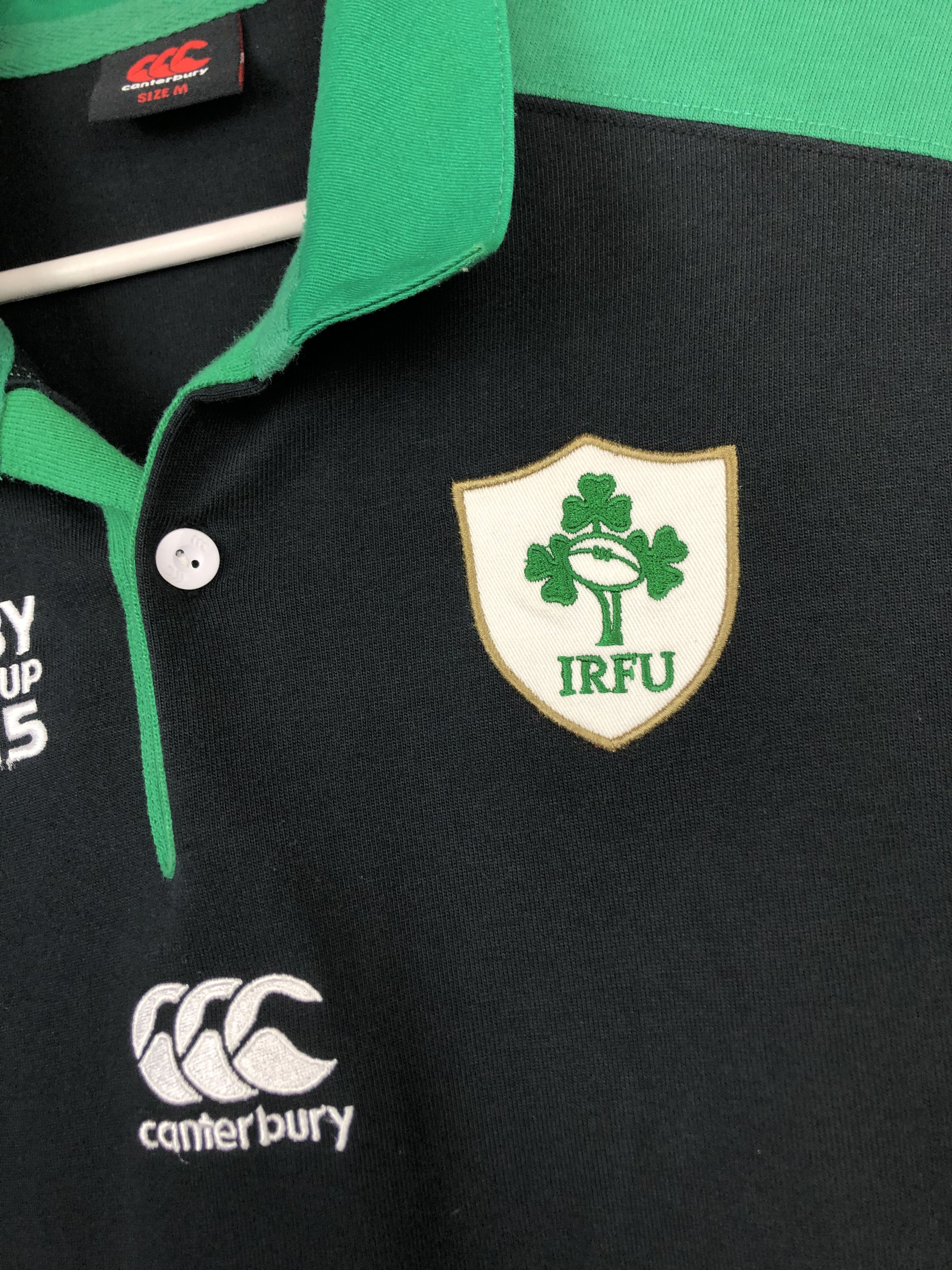 Vintage Ireland Canterbury Rugby World Cup Long Sleeve Jersey Tee Size US M / EU 48-50 / 2 - 4 Thumbnail