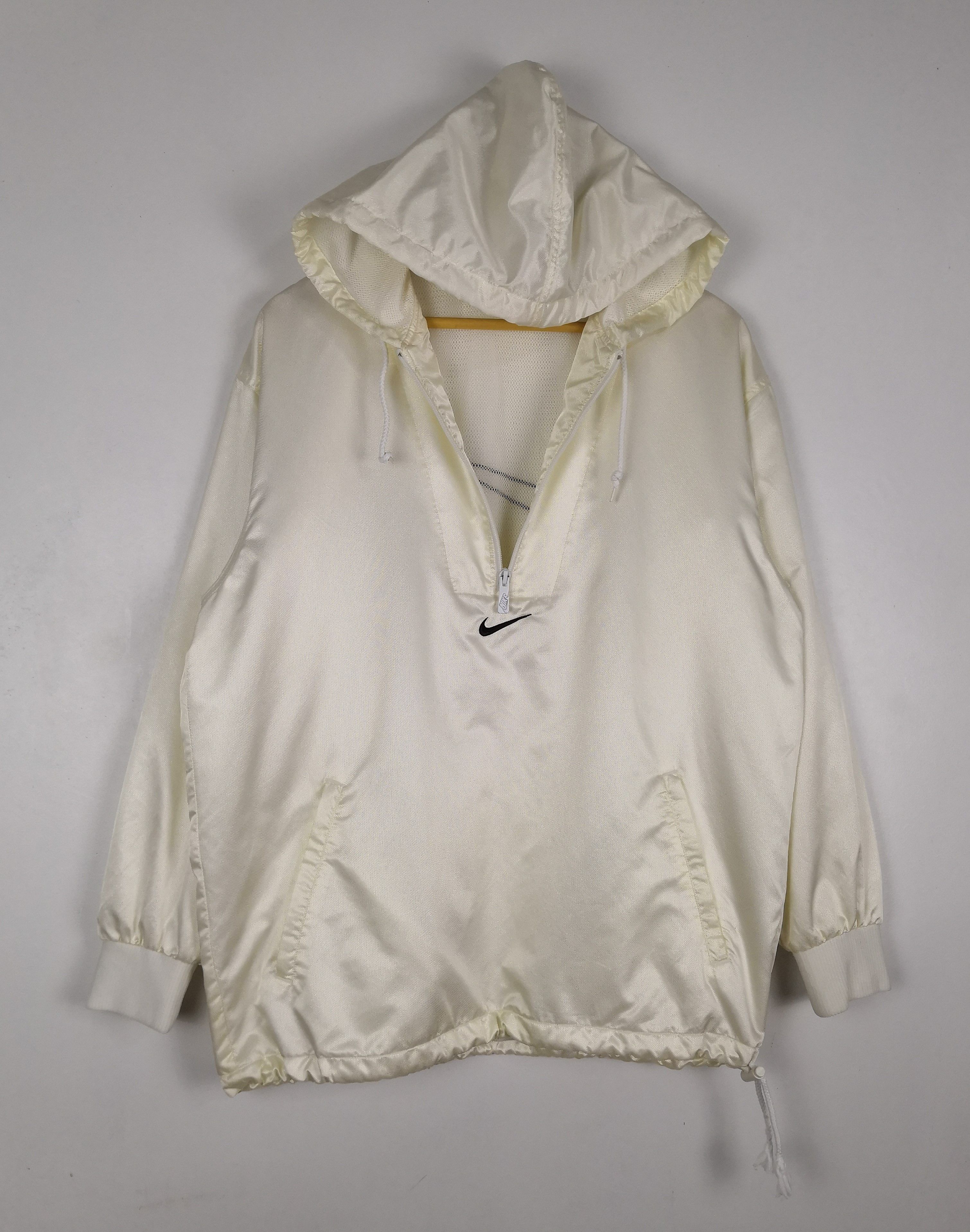 Nike Vintage 90s Nike Center Swoosh Hoodie Jacket Anorak Size US L / EU 52-54 / 3 - 3 Thumbnail