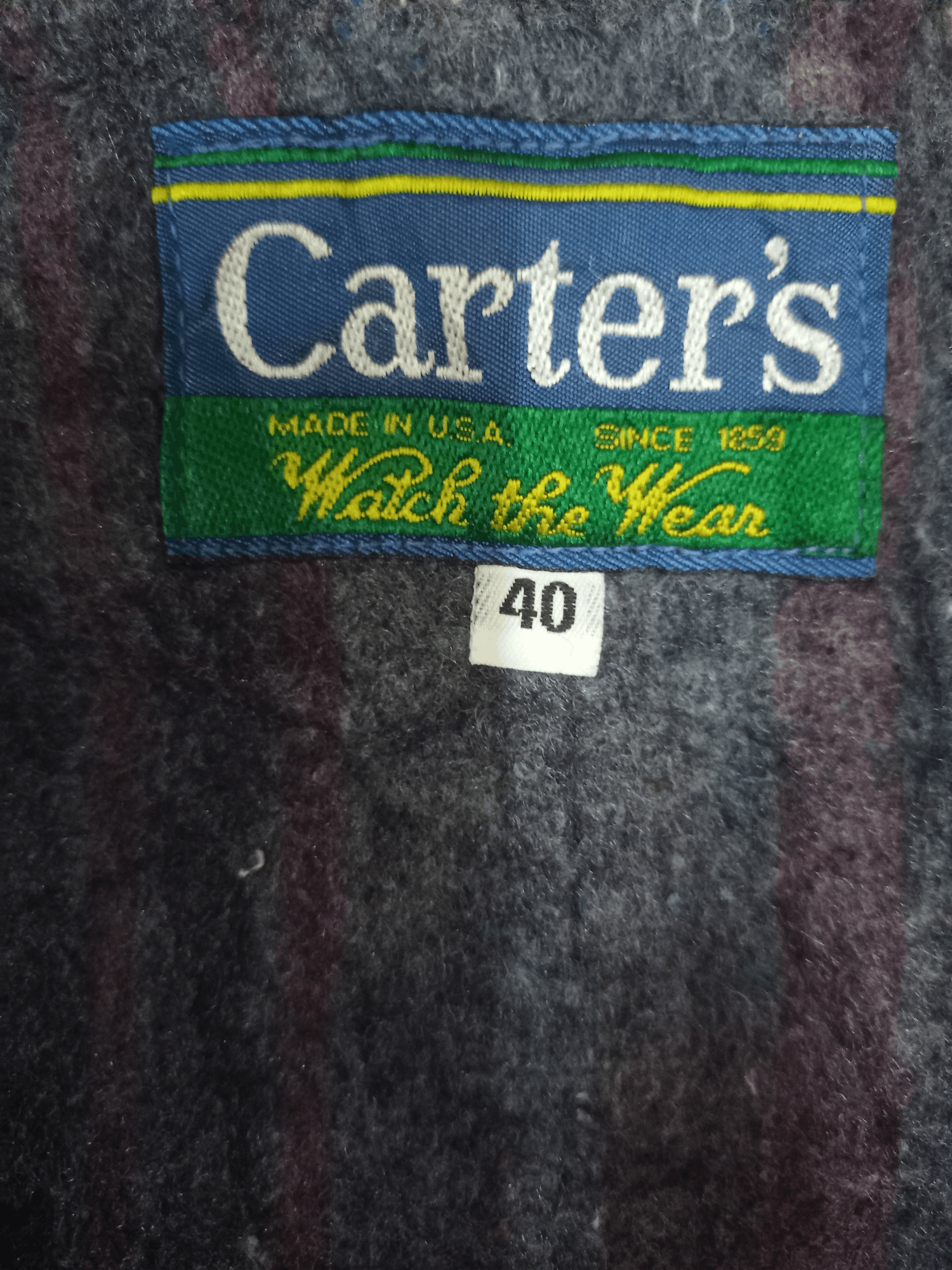 Designer Vintage 80s Carter's Blue Jeans Distressed Denim Jacket Size US L / EU 52-54 / 3 - 5 Thumbnail