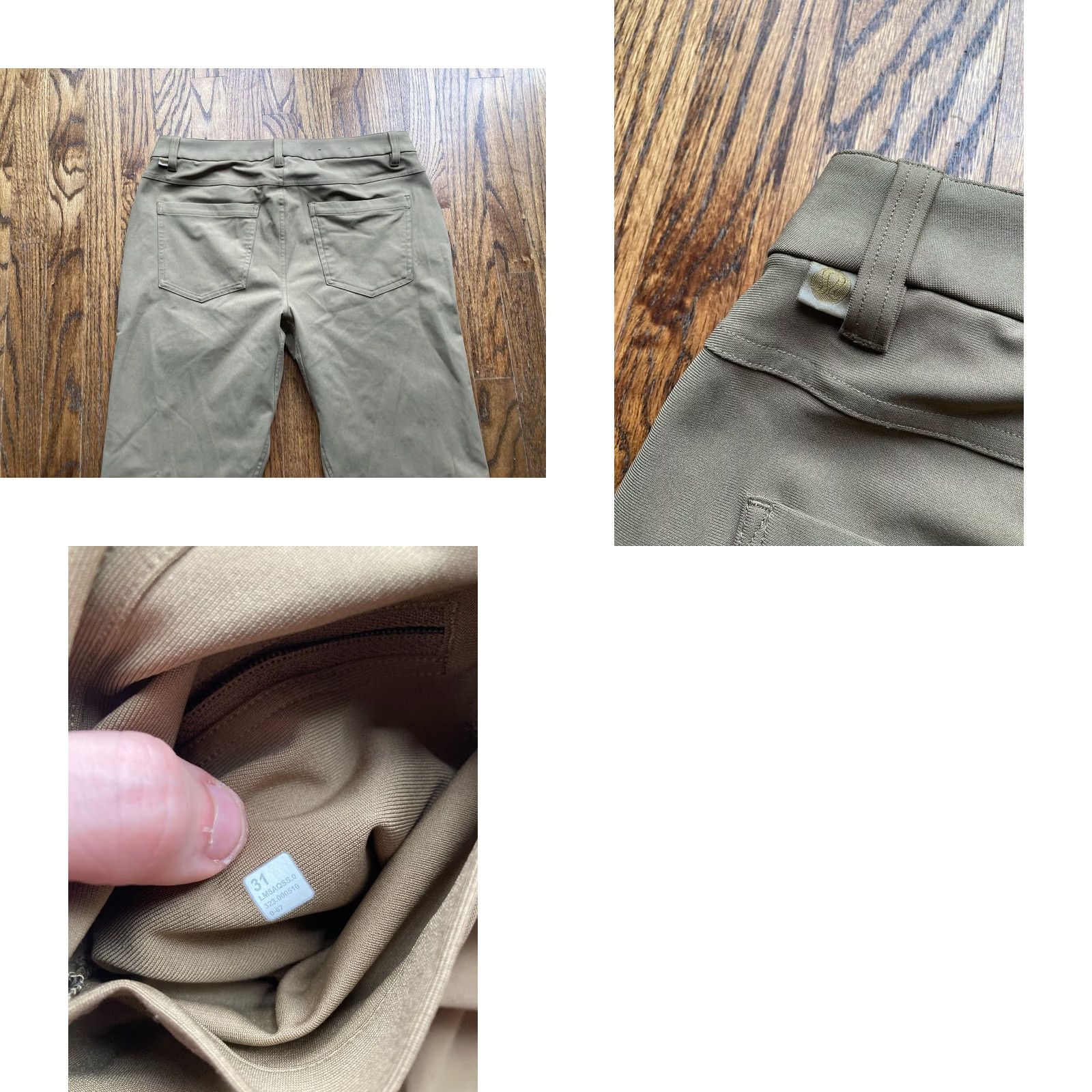 Lululemon Lululemon ABC Slim Fit 5-Pocket Pants Mens 31x31 Beige Chino Straight 5-Pocket Logo Zipper Flat Front Classic Regular Size US 31 - 8 Thumbnail