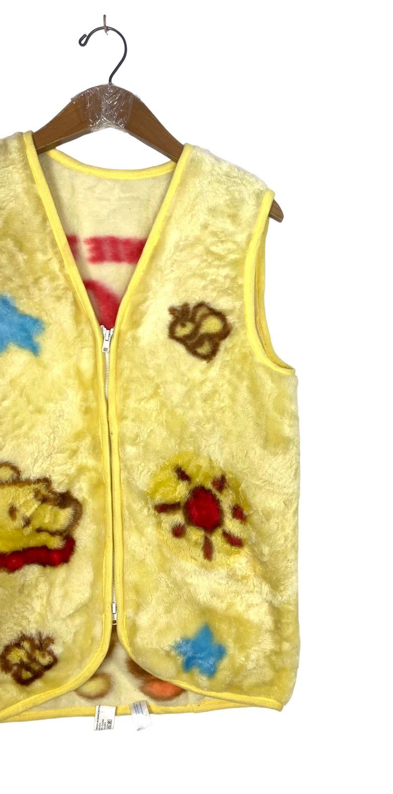 Disney Rare‼️ Disney Winnie the Pooh Blanket Vest Big Logo Size M / US 6-8 / IT 42-44 - 4 Thumbnail