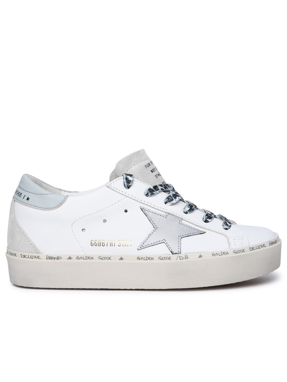 image of Golden Goose 'hi Star Classic' White Leather Sneakers, Women's (Size 6)