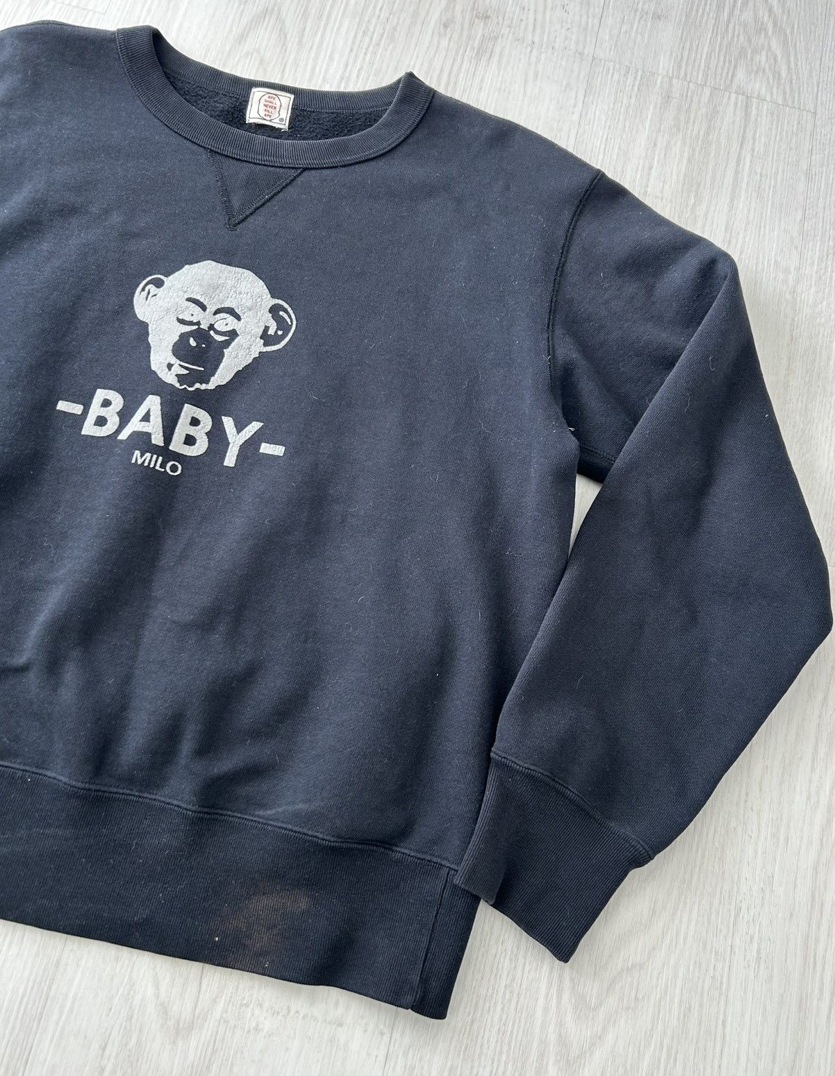 Bape VERY RARE 90’s A BATHING APE BABY MILO LOGO SWEATER Size US S / EU 44-46 / 1 - 2 Thumbnail