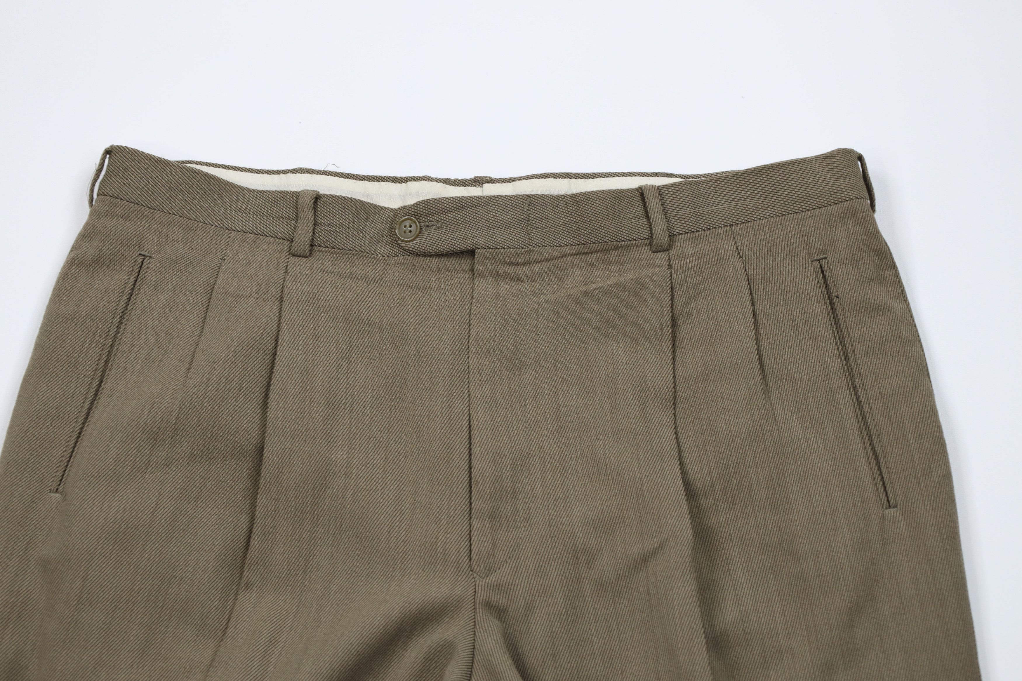 Vintage Vintage 70s Streetwear Wool Blend Whipcord Chino Pants USA Size US 36 / EU 52 - 2 Thumbnail
