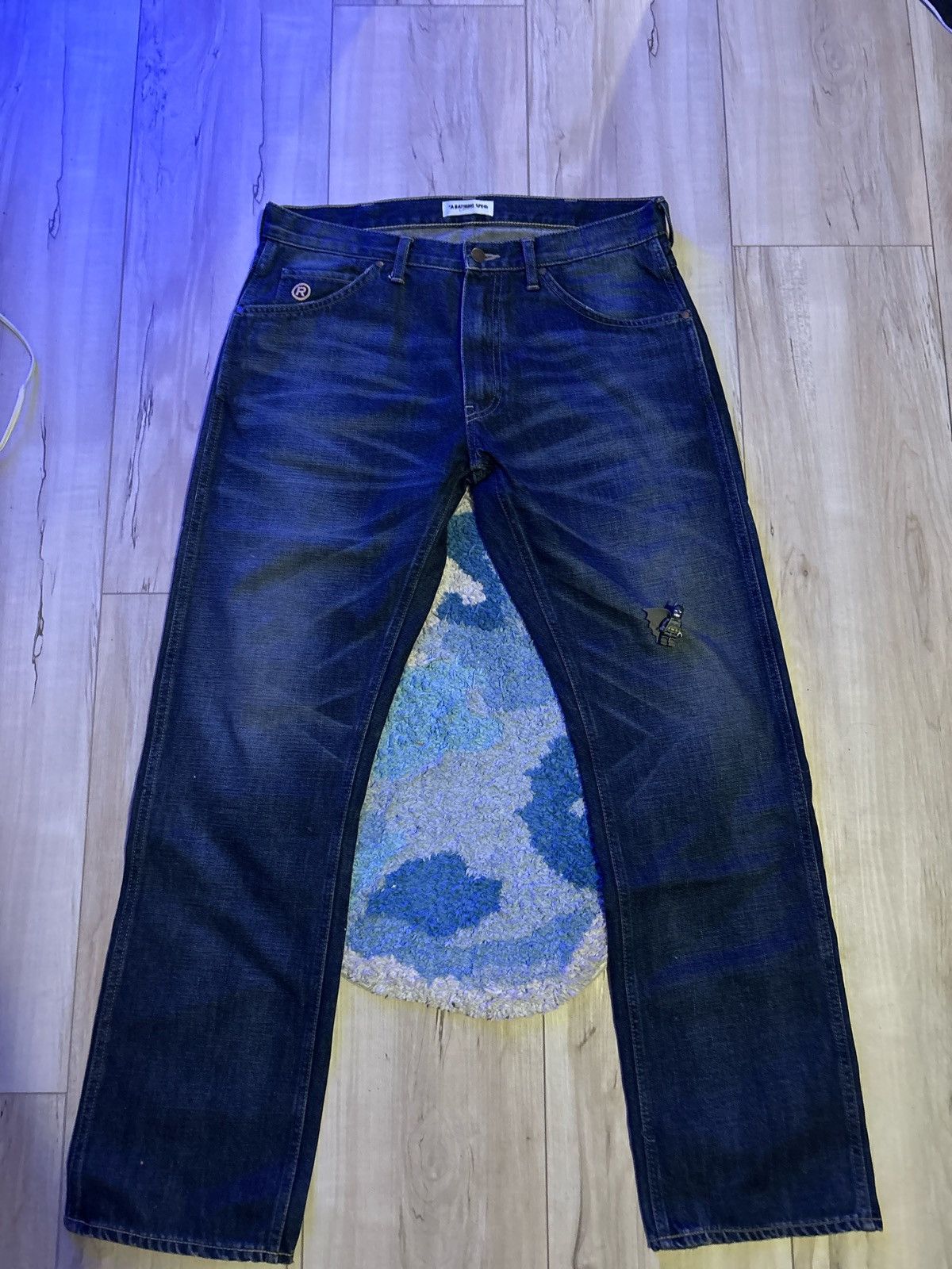 Bape Bape flame denim jeans nigo era Size US 34 / EU 50 - 3 Thumbnail