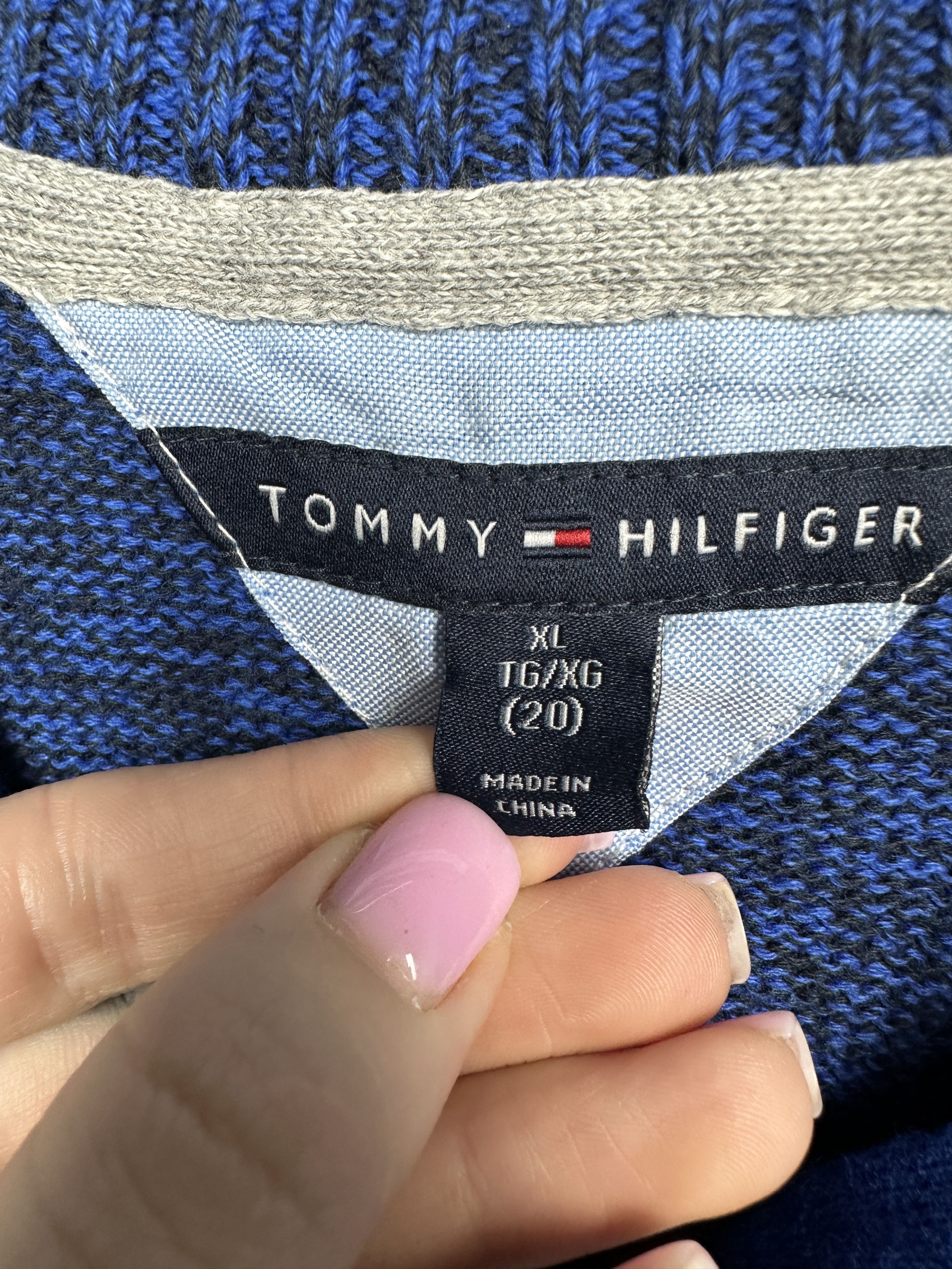 Tommy Hilfiger × Vintage NEW Tommy Hilfiger Vintage Mens Knit 1\4 Zip Sweater Size US S / EU 44-46 / 1 - 4 Thumbnail