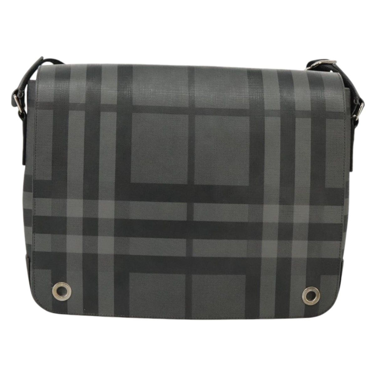 Burberry Nova Check Grey Canvas Shoulder Bag (Pre-Owned) Size ONE SIZE - 1 Thumbnail