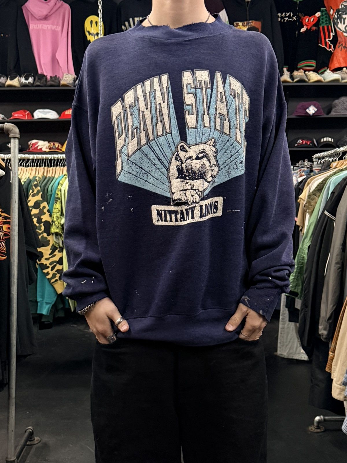 Vintage Vintage Penn State Crewneck Size US XXL / EU 58 / 5 - 1 Thumbnail