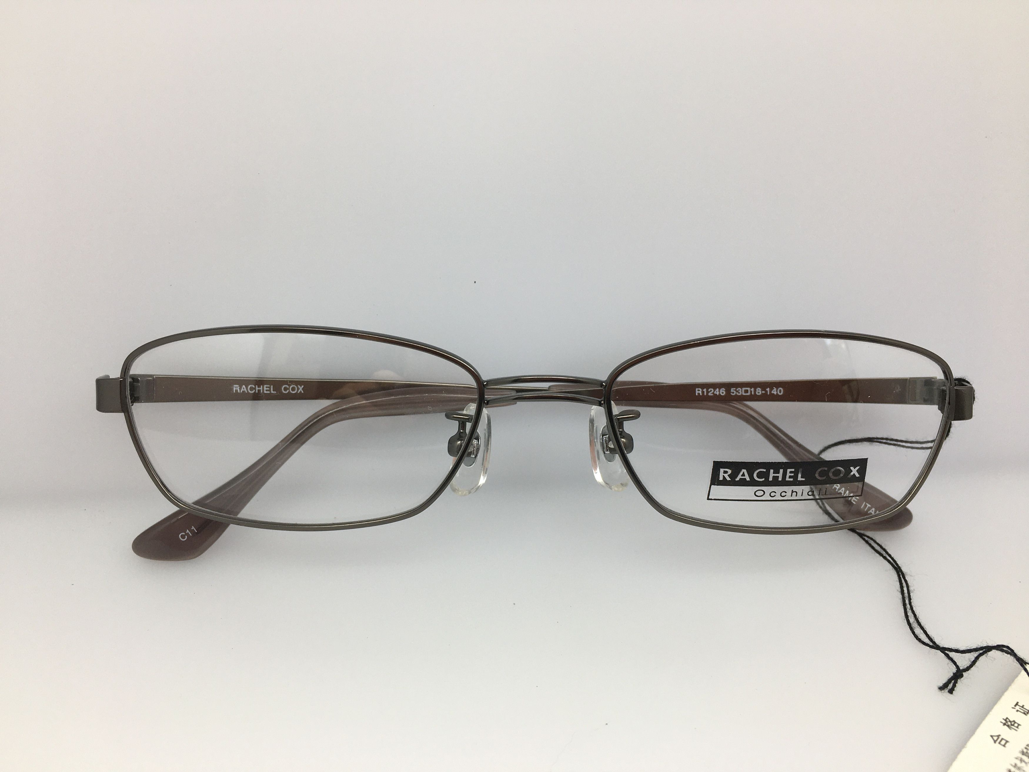 Vintage Vintage Rachel Cox R1246 Gray Silver Titan Eyeglasses Frame Size ONE SIZE - 6 Thumbnail