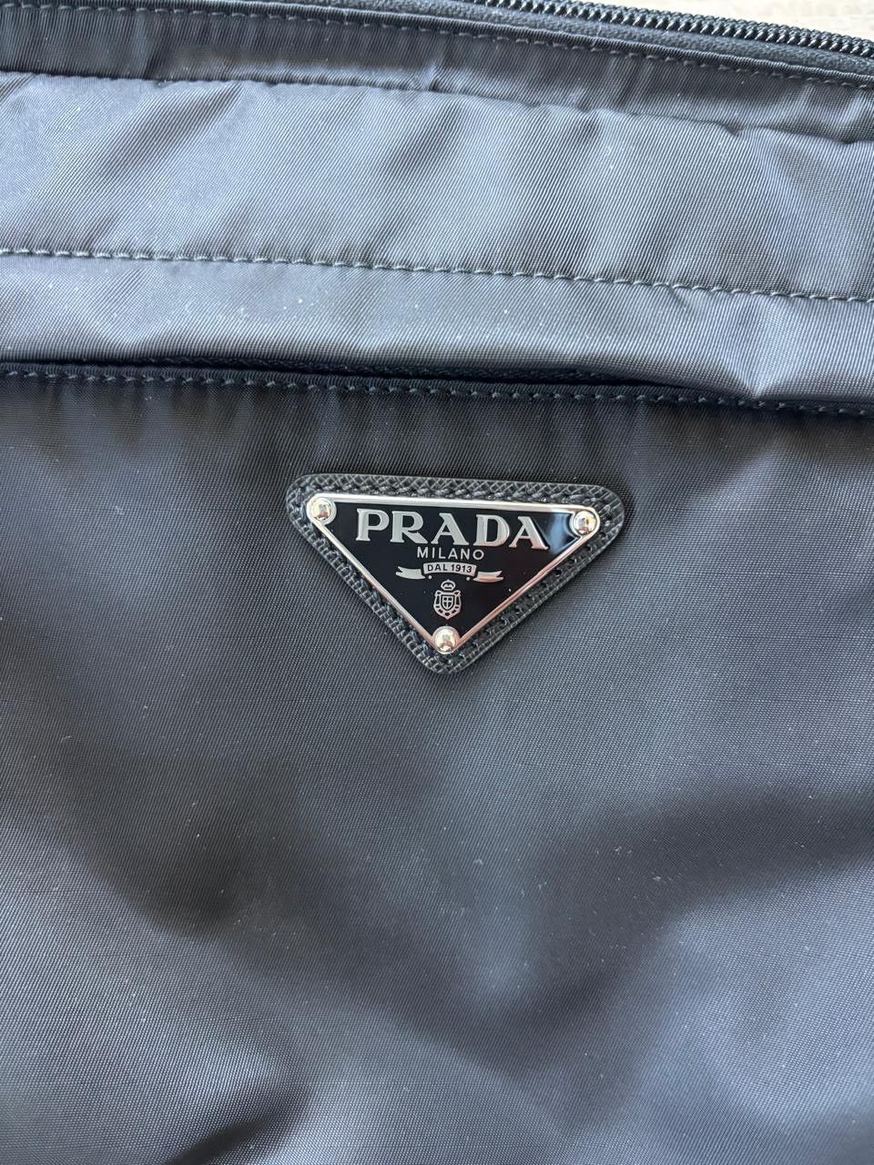 Prada Re-Nylon and Saffiano leather shoulder bag