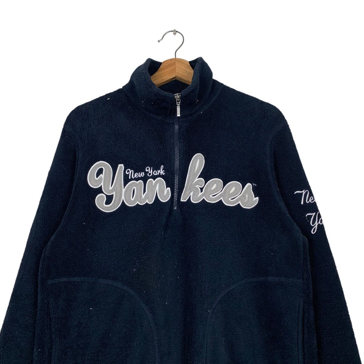 MLB MLB New York Yankees Half Zip Pullover Fleece #2257-C100 Size US M / EU 48-50 / 2 - 2 Thumbnail