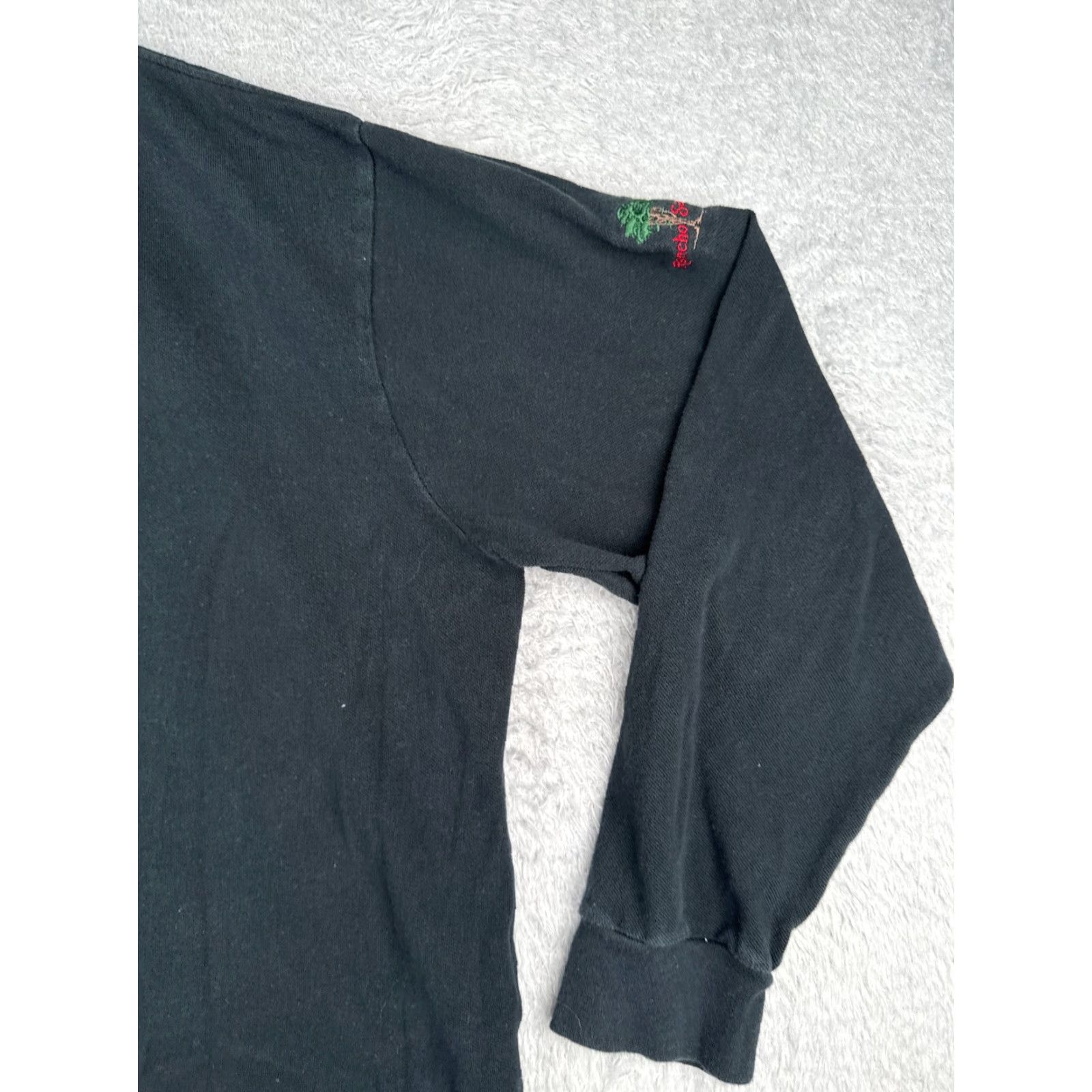 Ralph Lauren VINTAGE Polo Ralph Lauren Shirt Men 2XL Black 100% Cotton Long Sleeve, Polo Shirt, Ralph Lauren, Casual, Golf, 90s Style, Mens Size US XXL / EU 58 / 5 - 2 Thumbnail
