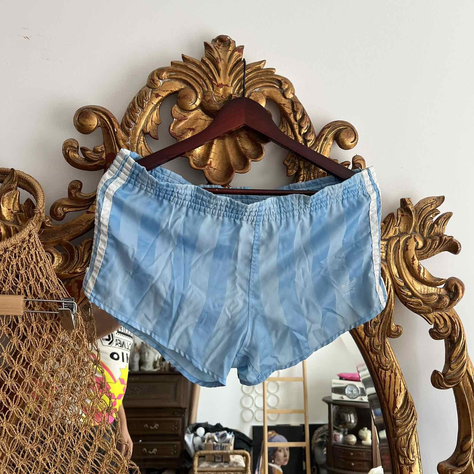 Adidas Adidas vintage 90s soccer Nylon shorts Sz M W.Germany Size US 34 / EU 50 - 1 Thumbnail