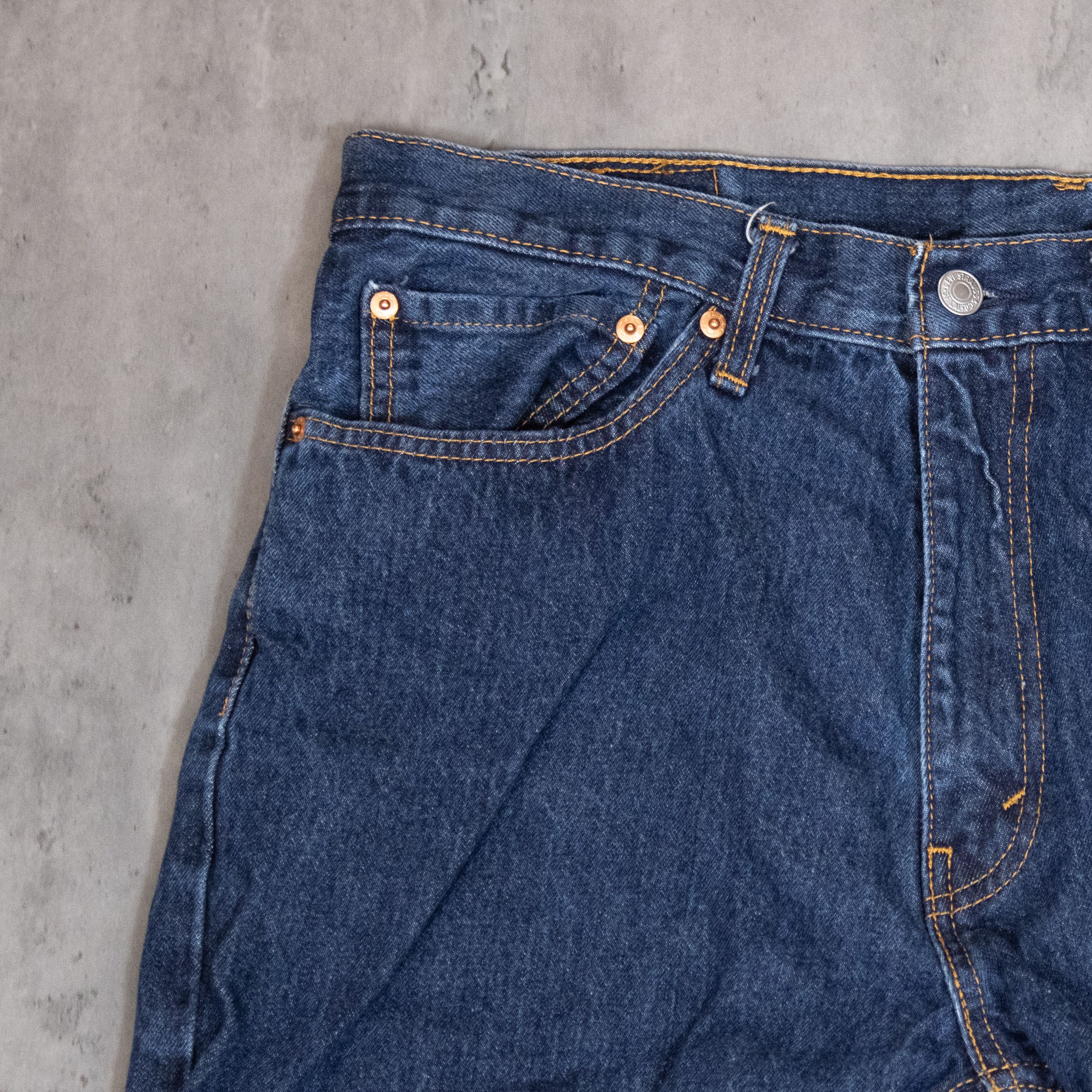 Levi's Levis Cut Off Baggy Indigo Distressed Jorts Shorts Size US 36 / EU 52 - 7 Thumbnail