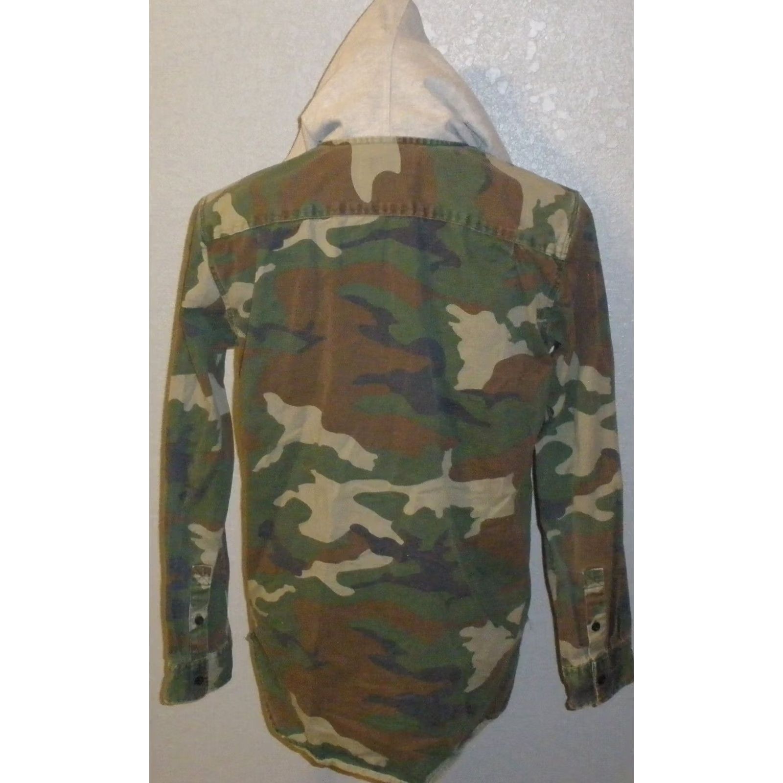 Pacsun VINTAGE PacSun Men’s M Hooded Buttoned Camouflage Long Sleeve Shirt Size US M / EU 48-50 / 2 - 3 Thumbnail
