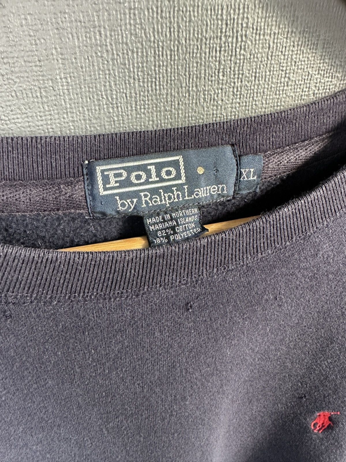 Polo Ralph Lauren 90s POLO RALPH LAUREN Distressed Sweatshirt Navy Blue XL Size US XL / EU 56 / 4 - 4 Thumbnail