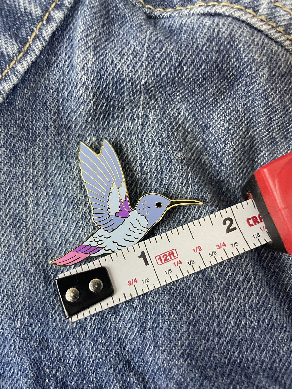 Other Humming Bird Enamel Pin Size ONE SIZE - 2 Thumbnail