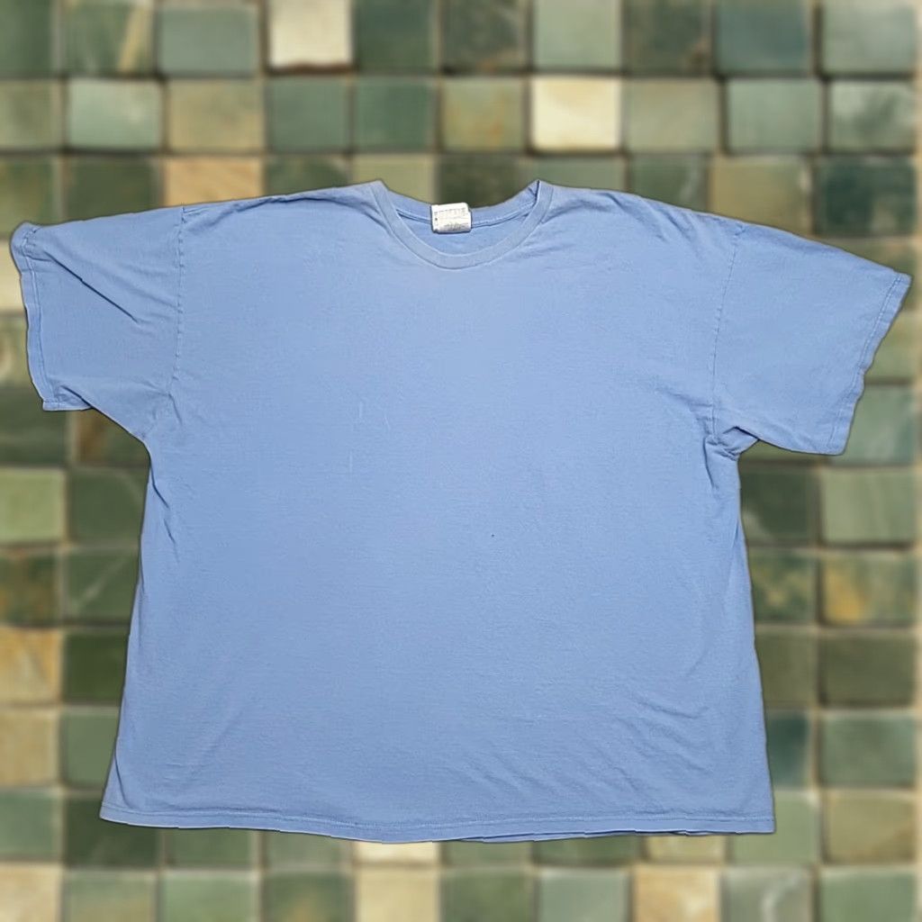 Nike VTG Nike Shirt Mens XXXL Blue 100% Cotton Back Center Swoosh Y2K TEE Size US XXL / EU 58 / 5 - 1 Thumbnail